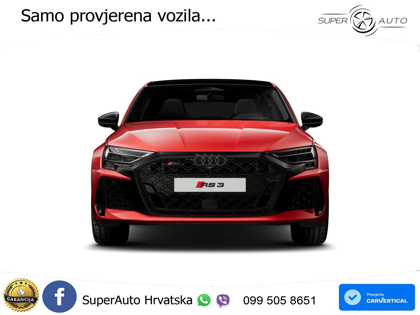 Audi RS3 Sedan 2.5 TFSI (400 KS) quattro S tronic LED+GR SJED+ACC
