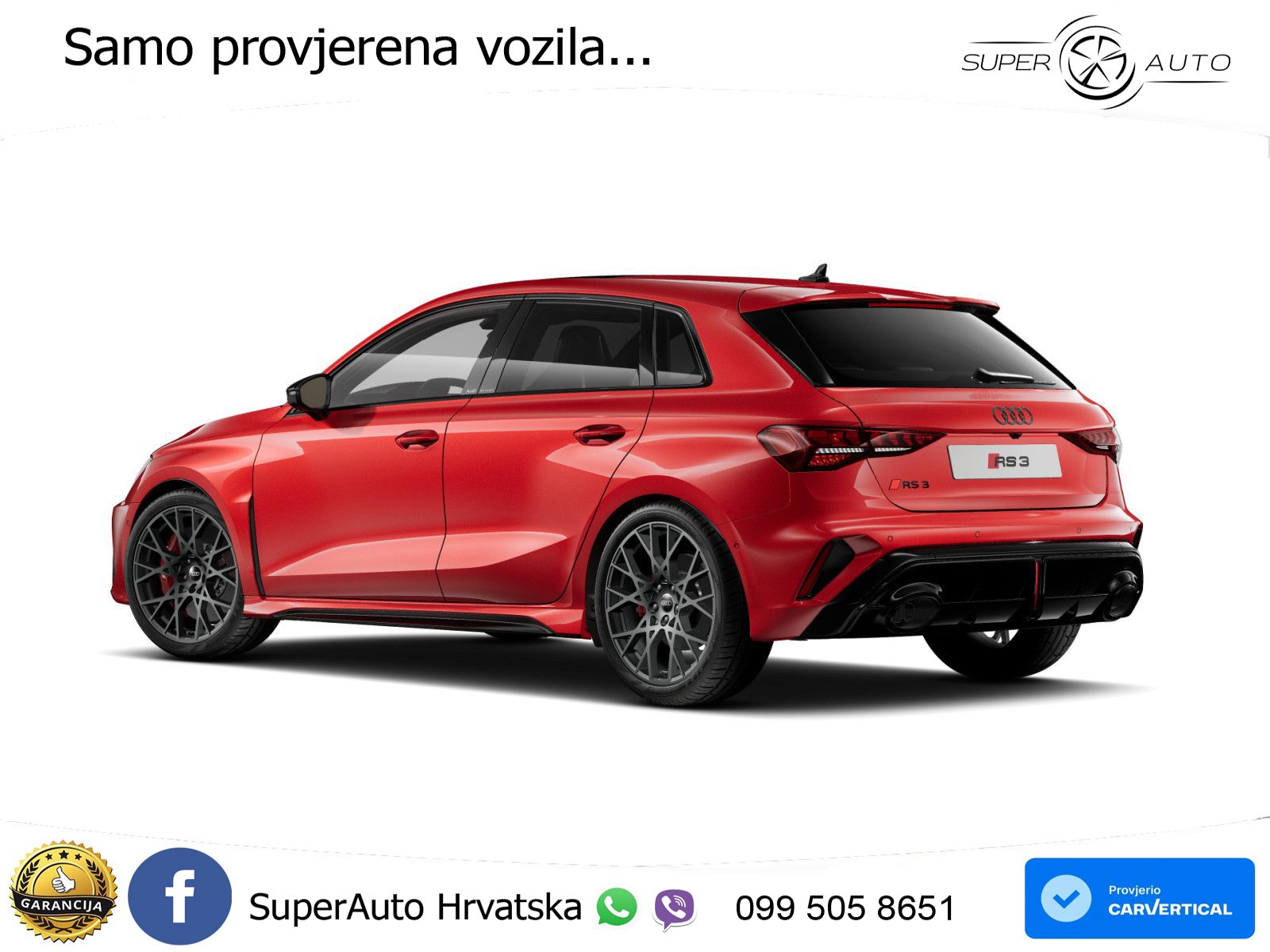Audi RS3 Sedan 2.5 TFSI (400 KS) quattro S tronic LED+GR SJED+ACC