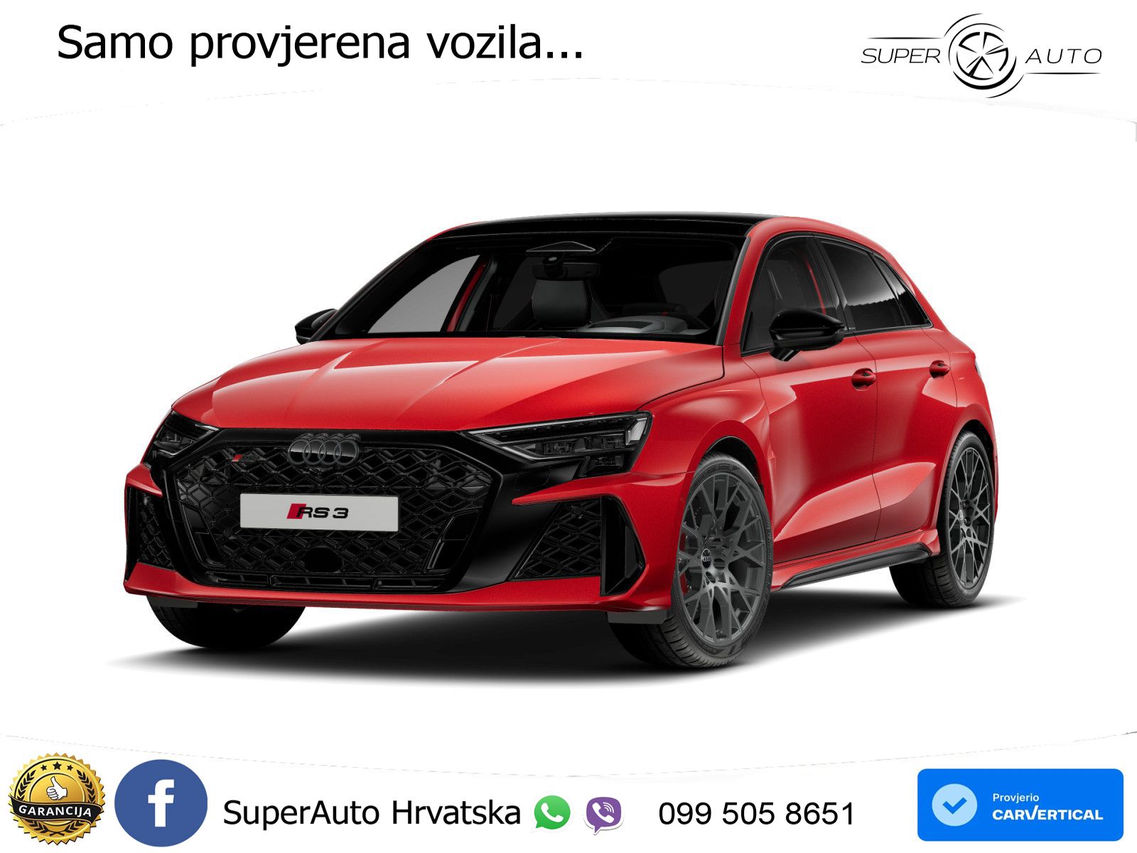 Audi RS3 Sedan 2.5 TFSI (400 KS) quattro S tronic LED+GR SJED+ACC