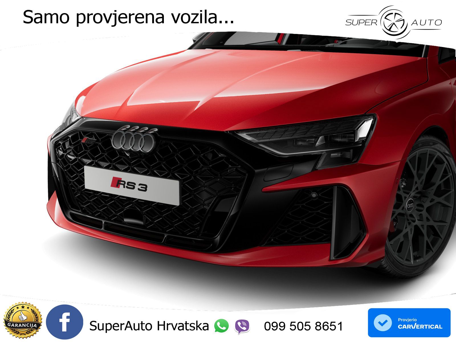 Audi RS3 Sedan 2.5 TFSI (400 KS) quattro S tronic LED+GR SJED+ACC