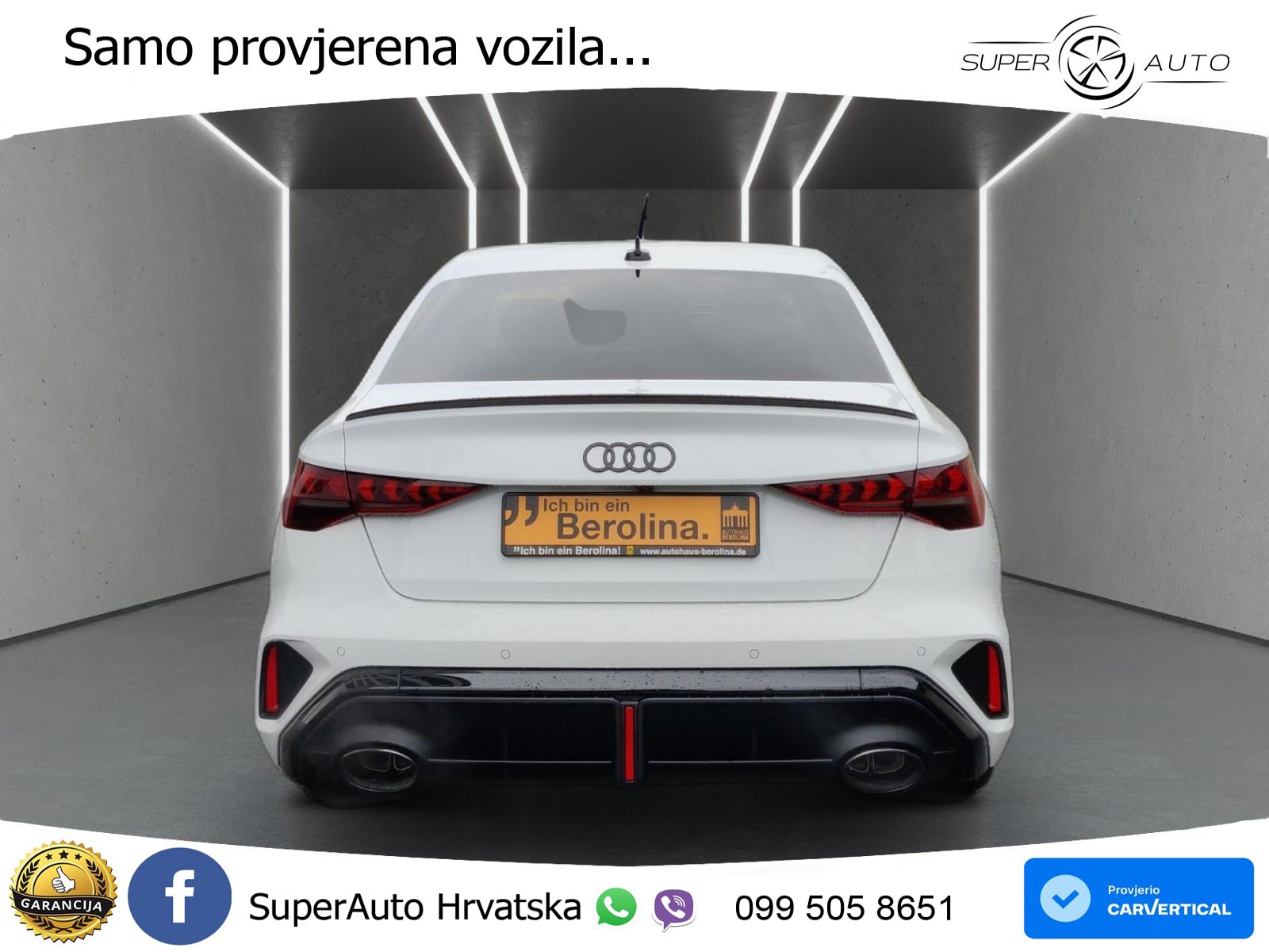 Audi RS3 Sedan 2.5 TFSI (400 KS) quattro S tronic LED+GR SJED+ACC