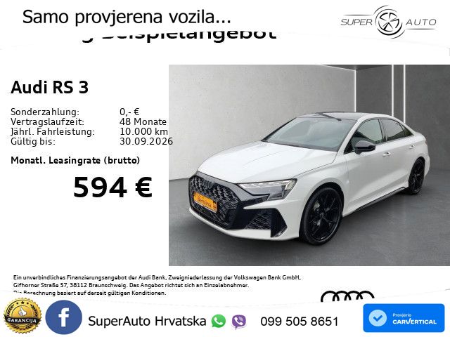 Audi RS3 Sedan 2.5 TFSI (400 KS) quattro S tronic LED+GR SJED+ACC
