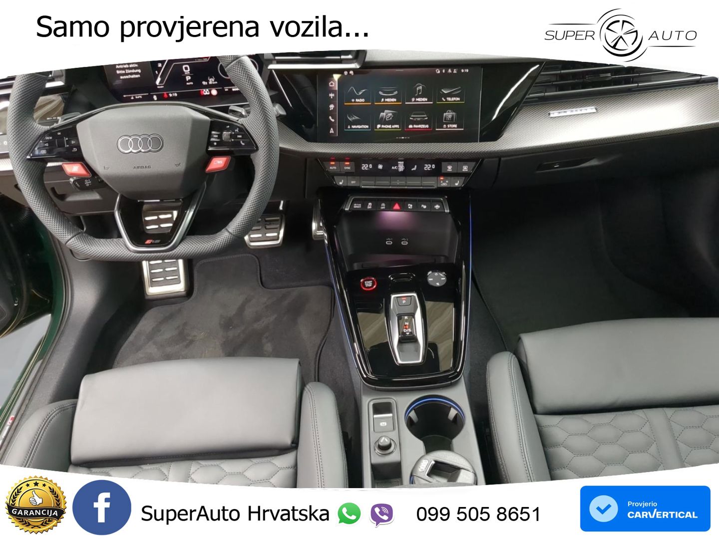 Audi RS3 Sedan 2.5 TFSI (400 KS) quattro S tronic LED+GR SJED+ACC