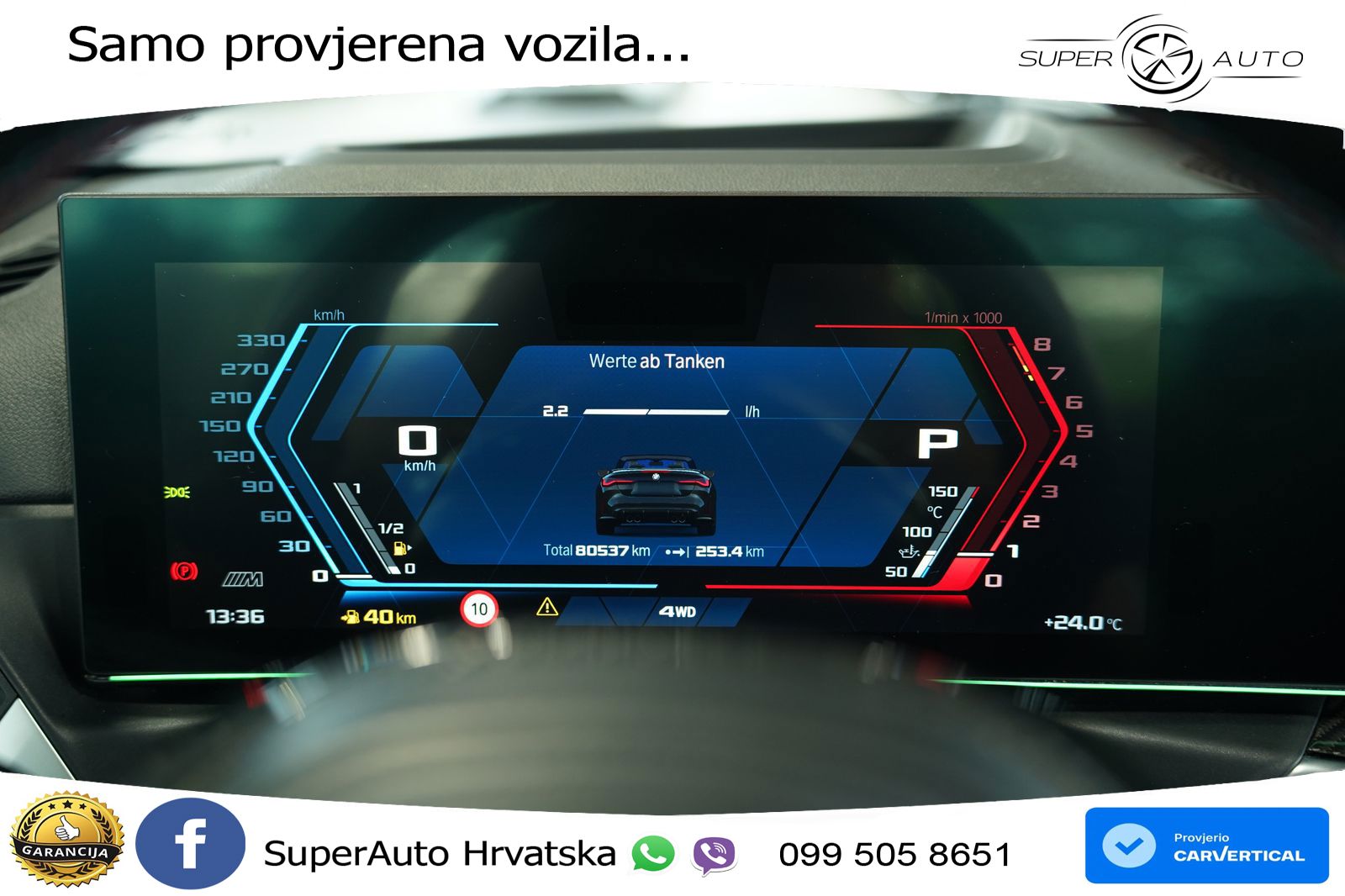 BMW M4 Competition 3.0 (510 KS) Steptronic LED+GR SJED+ACC