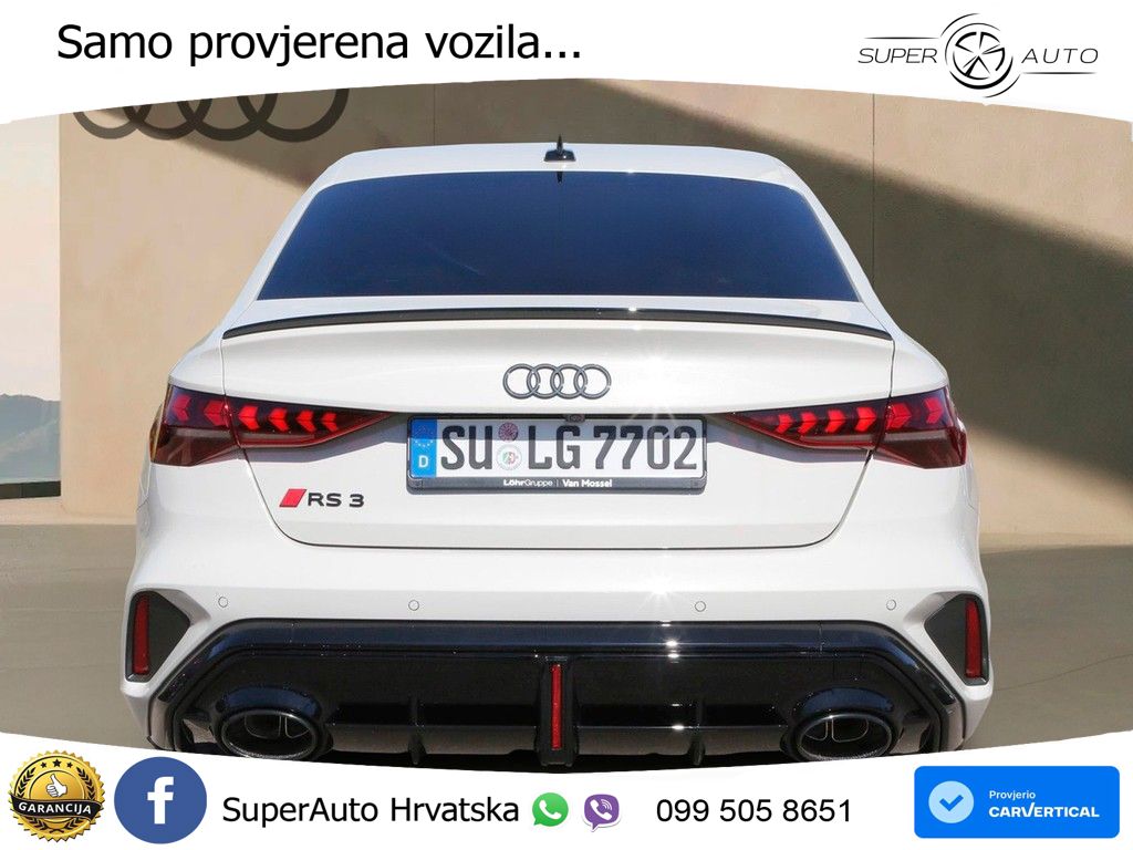 Audi RS3 Sedan 2.5 TFSI (400 KS) quattro S tronic LED+GR SJED+ACC