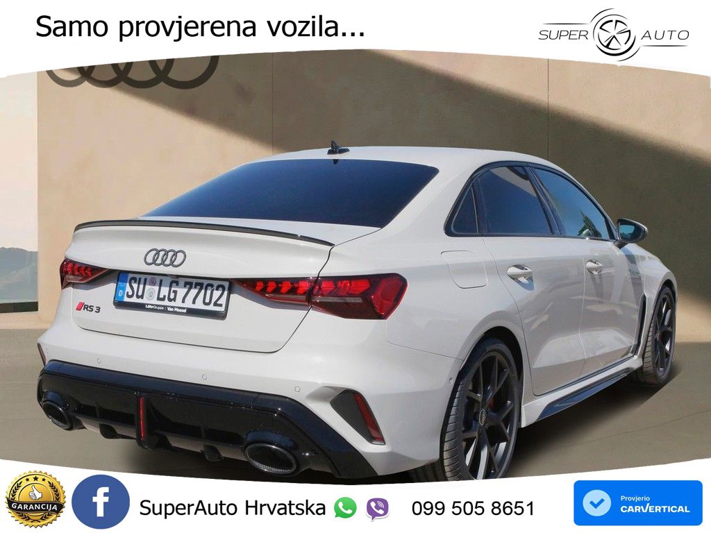 Audi RS3 Sedan 2.5 TFSI (400 KS) quattro S tronic LED+GR SJED+ACC