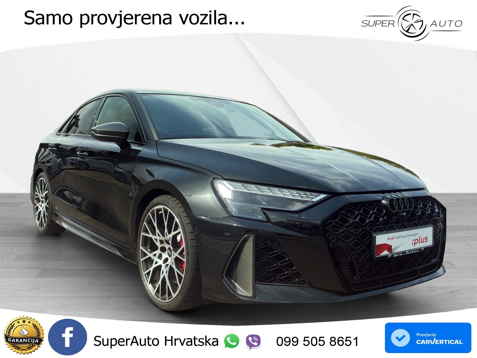 Audi RS3 Sedan 2.5 TFSI (400 KS) quattro S tronic LED+GR SJED+ACC