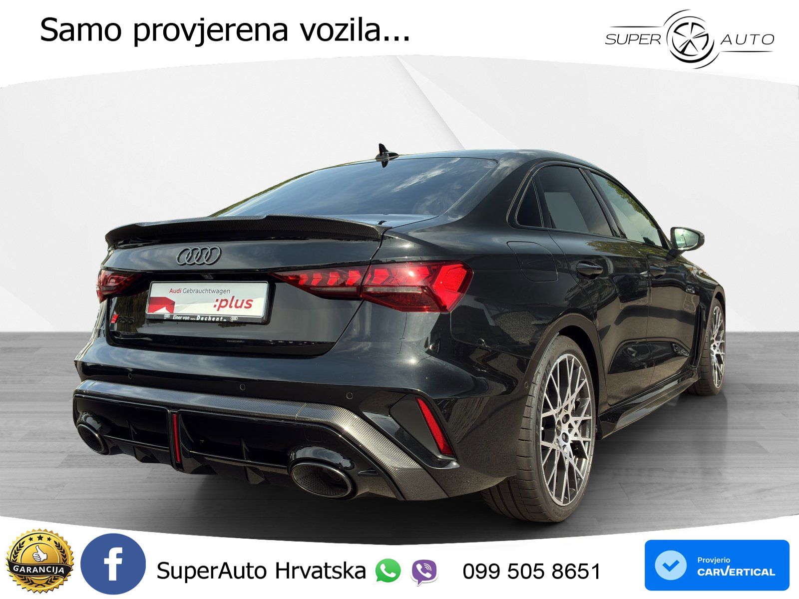 Audi RS3 Sedan 2.5 TFSI (400 KS) quattro S tronic LED+GR SJED+ACC