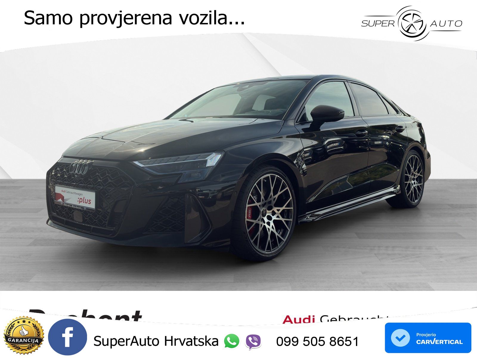 Audi RS3 Sedan 2.5 TFSI (400 KS) quattro S tronic LED+GR SJED+ACC
