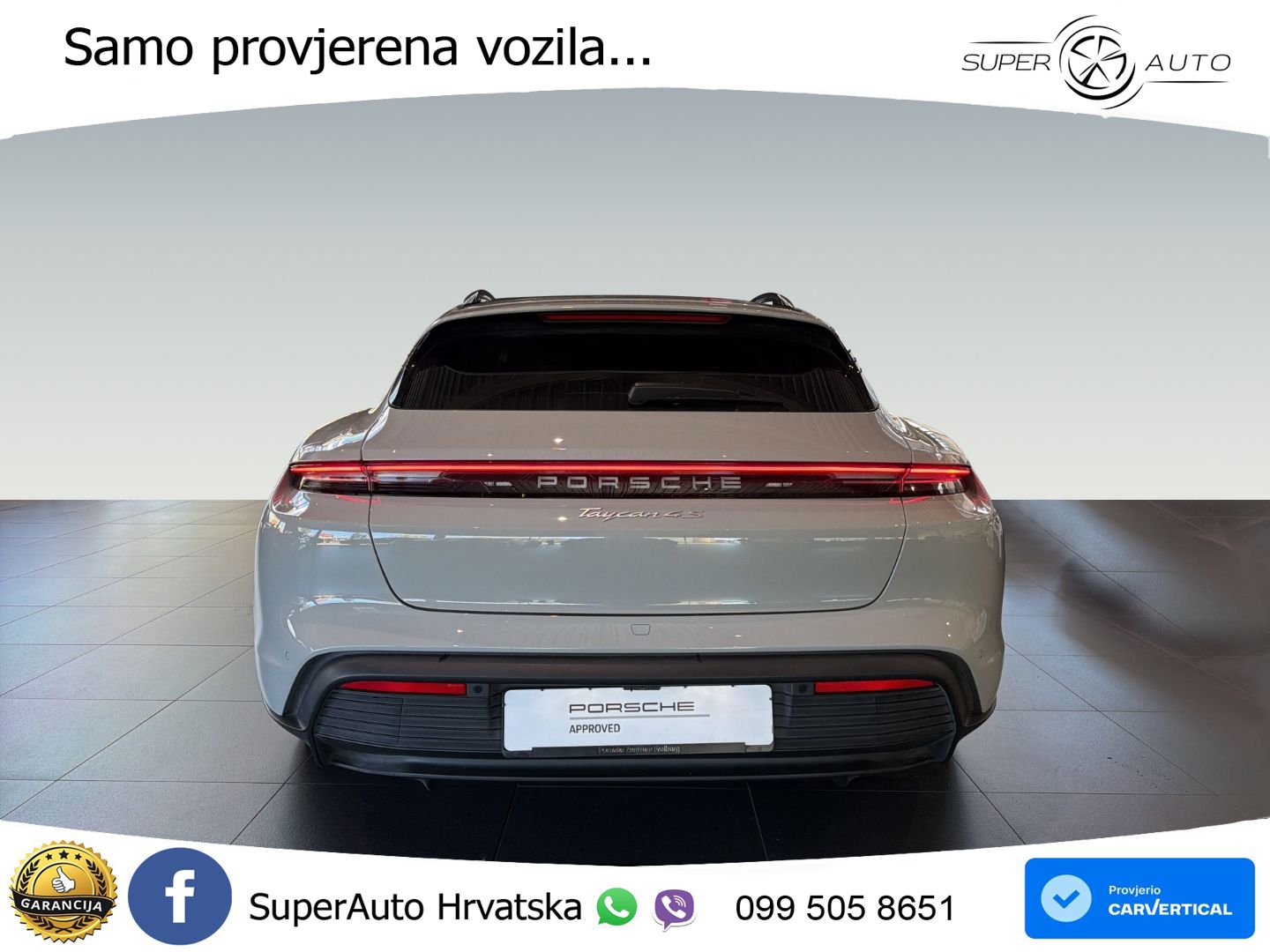 Porsche Taycan Sport Turismo 4S 105 kWh (598 KS)