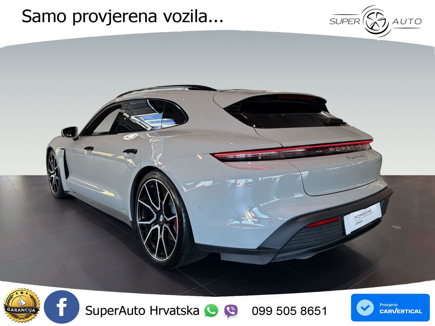 Porsche Taycan Sport Turismo 4S 105 kWh (598 KS)