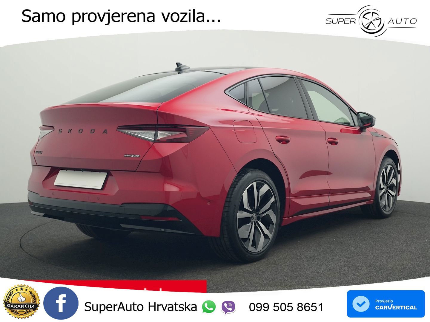 Škoda Enyaq Coupe iV 85 82 kWh (286 KS) SportLine LED+GR SJED+ACC