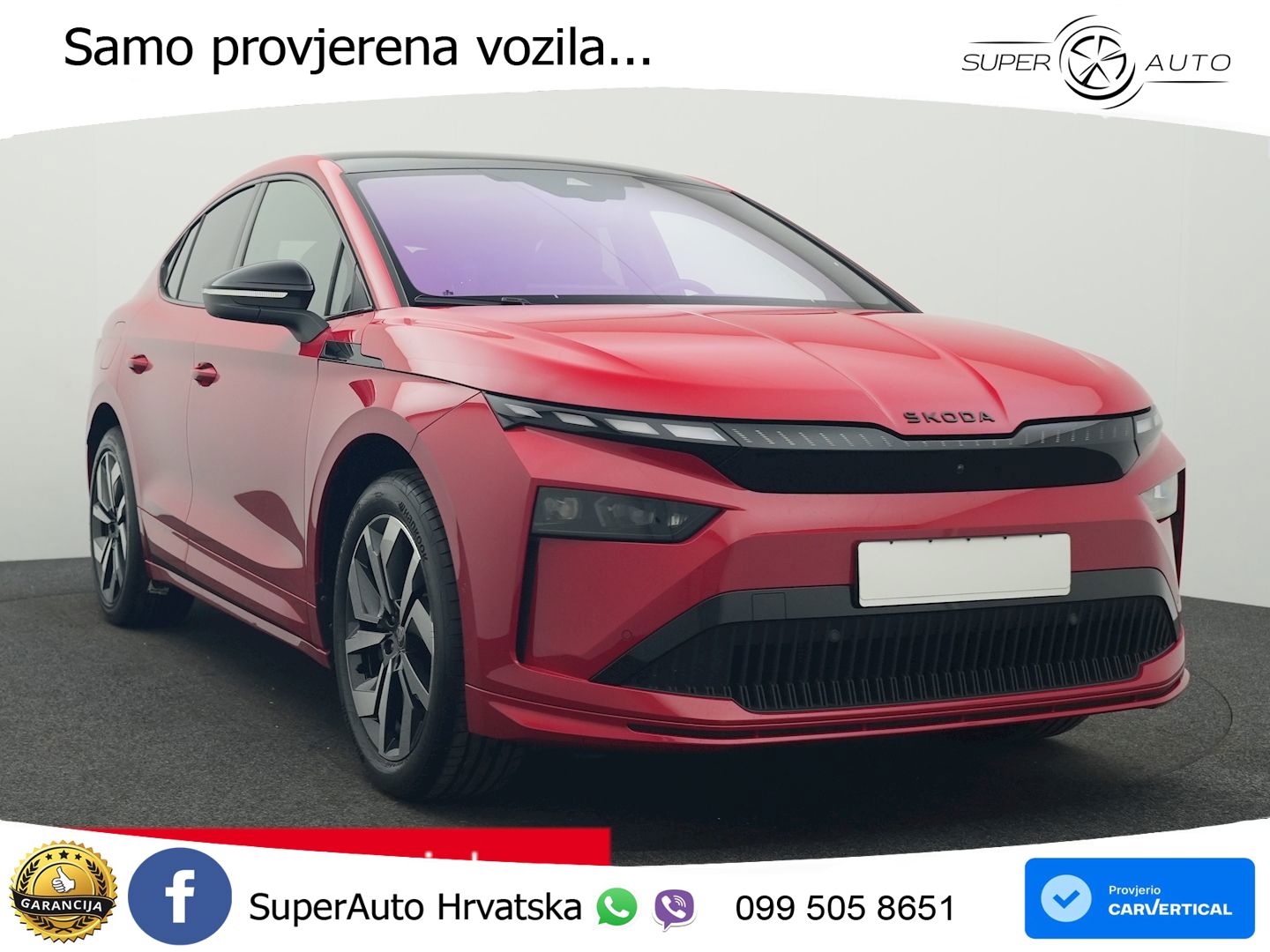 Škoda Enyaq Coupe iV 85 82 kWh (286 KS) SportLine LED+GR SJED+ACC