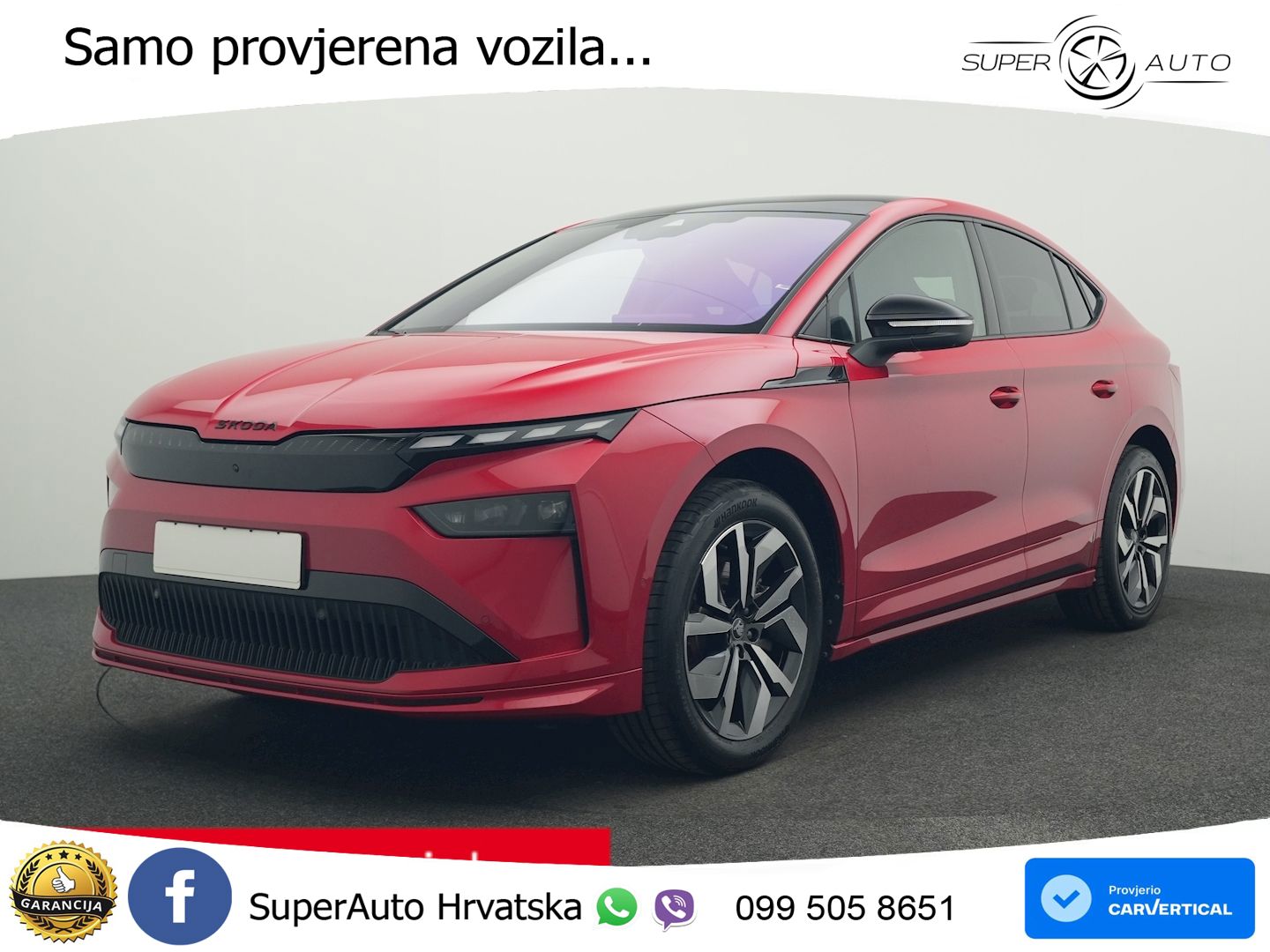 Škoda Enyaq Coupe iV 85 82 kWh (286 KS) SportLine LED+GR SJED+ACC