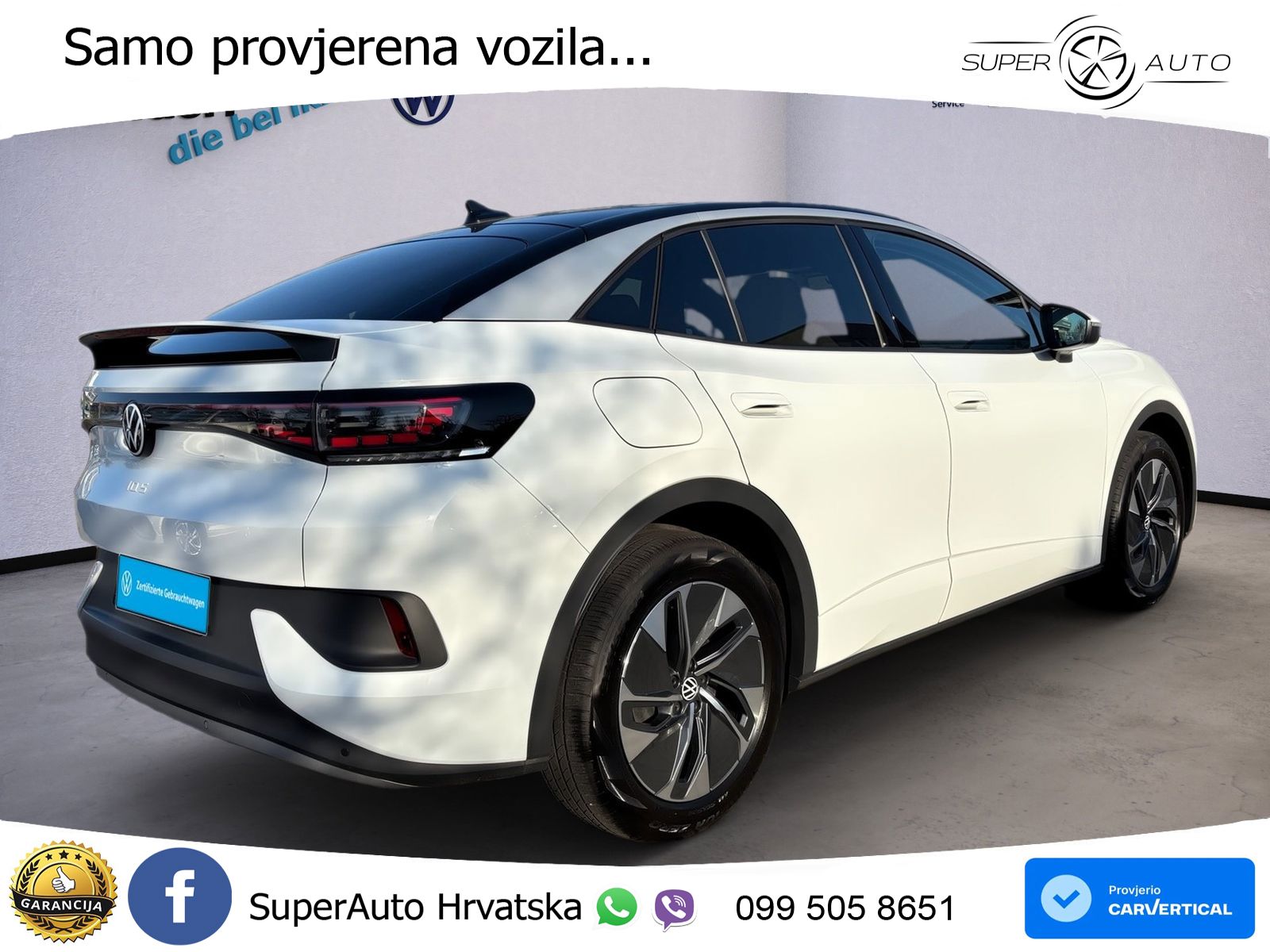 Volkswagen ID.5 Pure 55 kWh (170 KS) LED+GR SJED+ACC