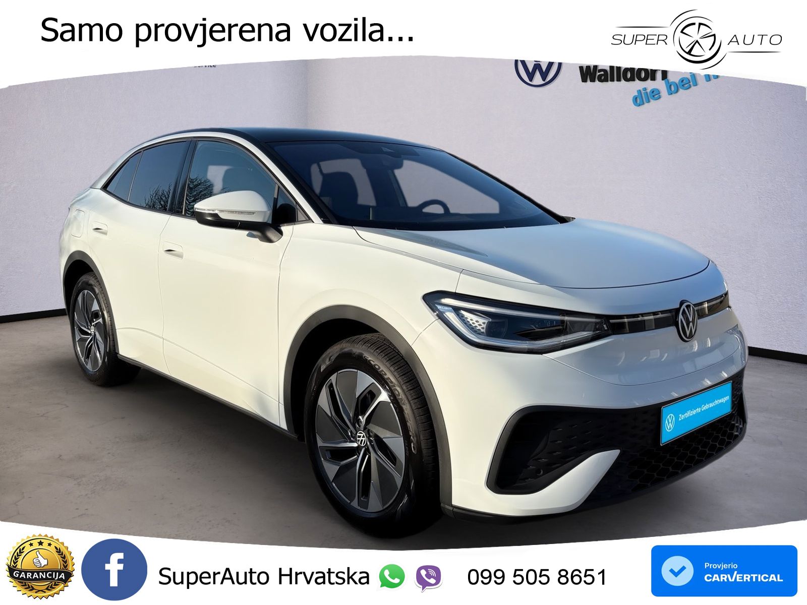 Volkswagen ID.5 Pure 55 kWh (170 KS) LED+GR SJED+ACC