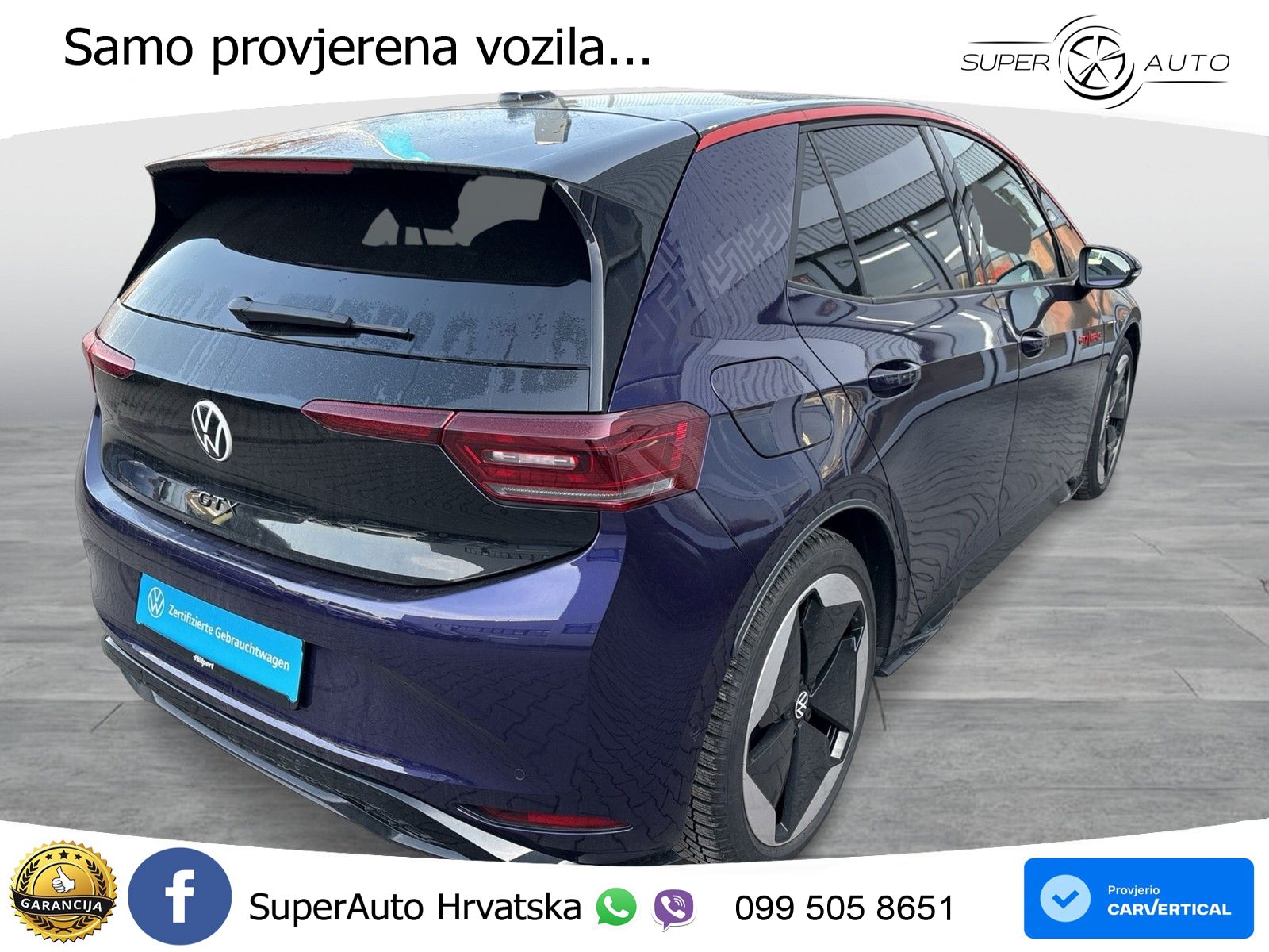 Volkswagen ID.3 GTX Performance 84 kWh (326 KS) LED+GR SJED+ACC