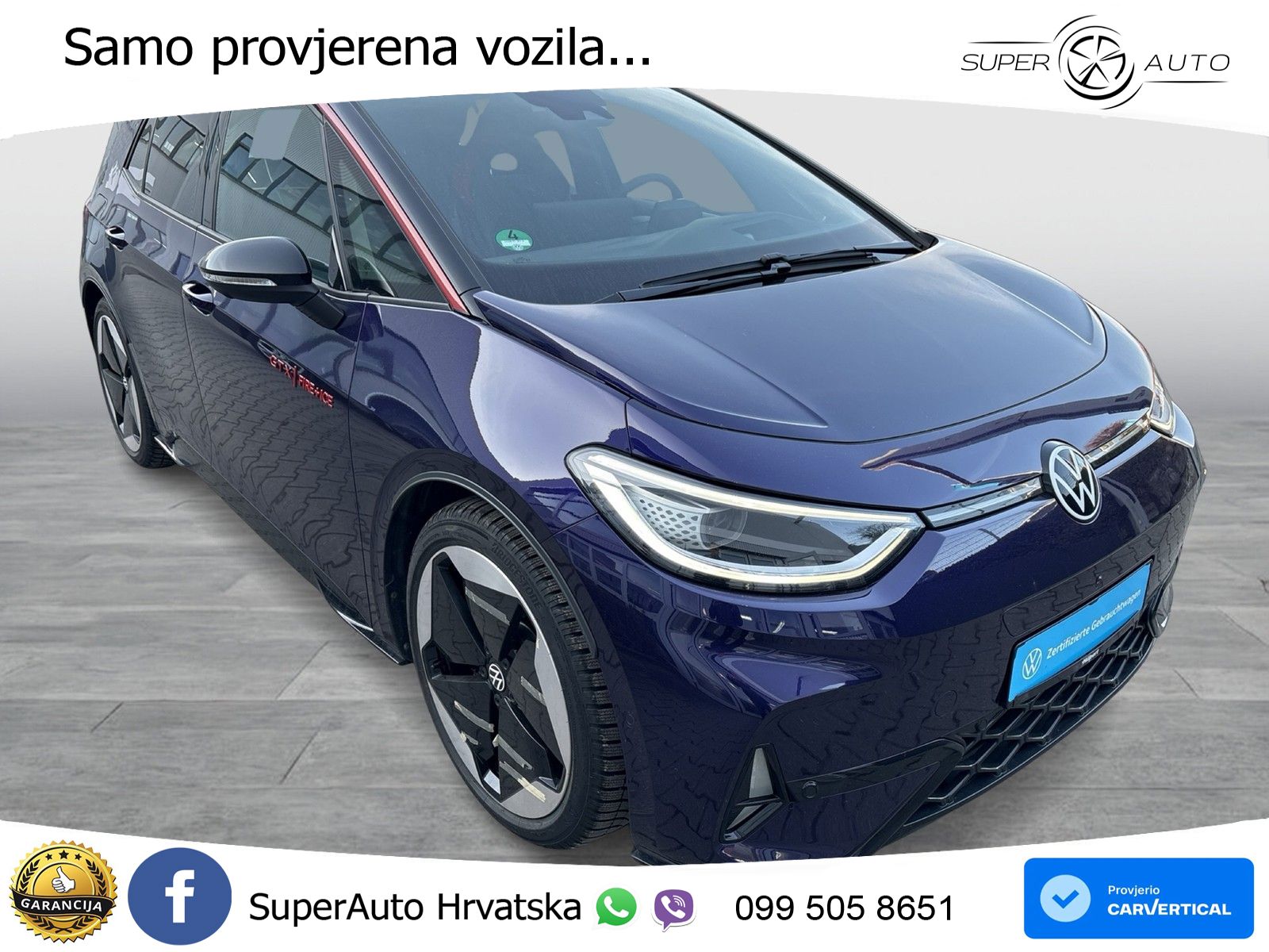 Volkswagen ID.3 GTX Performance 84 kWh (326 KS) LED+GR SJED+ACC