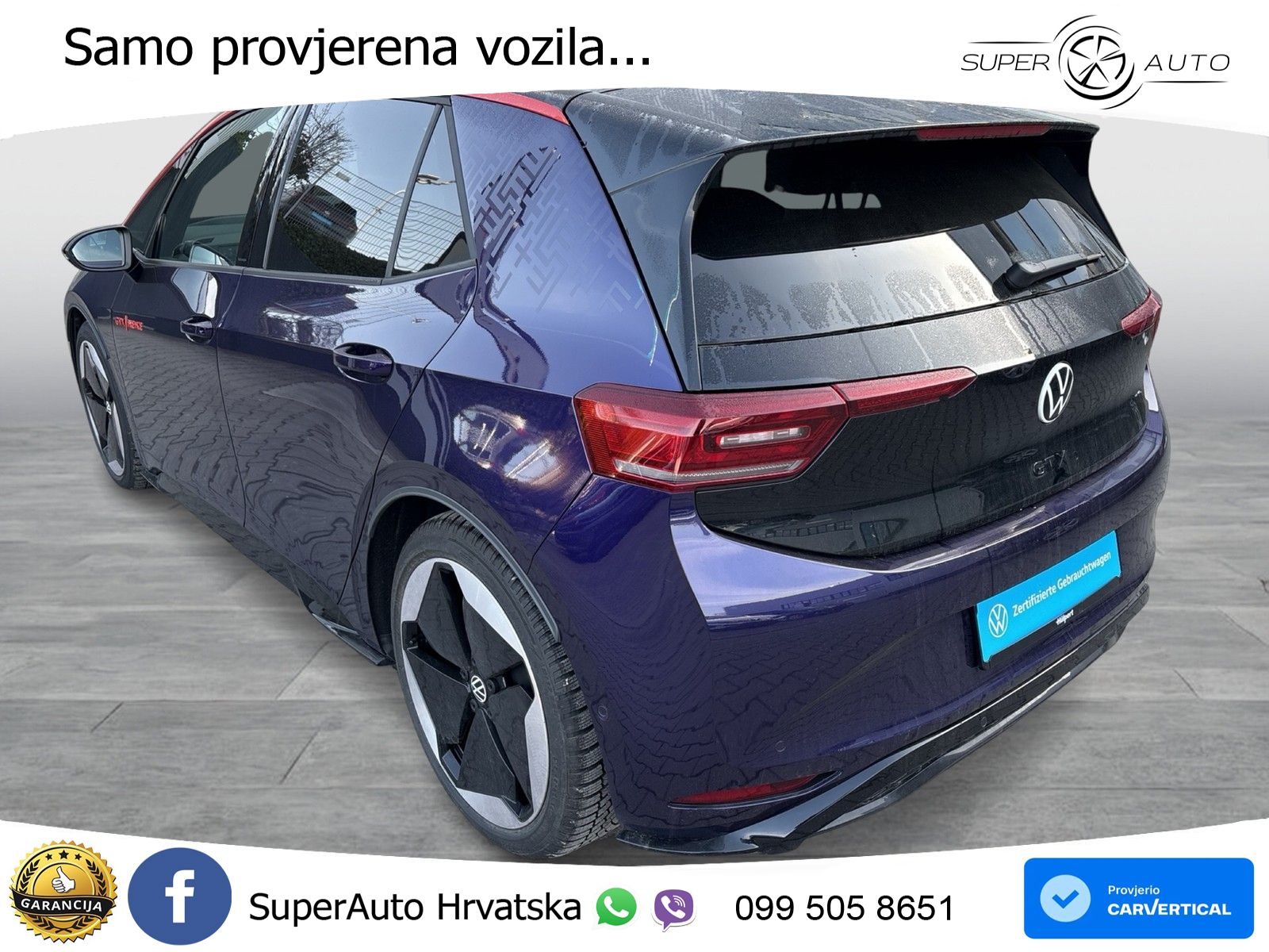 Volkswagen ID.3 GTX Performance 84 kWh (326 KS) LED+GR SJED+ACC