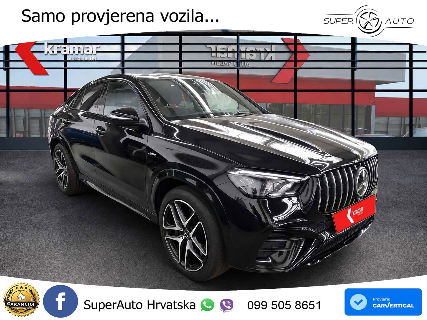 Mercedes AMG GLE Coupe 53 (544 Hp) 4MATIC+ AMG SPEEDSHIFT TCT 9G LED+GR SJED+ACC