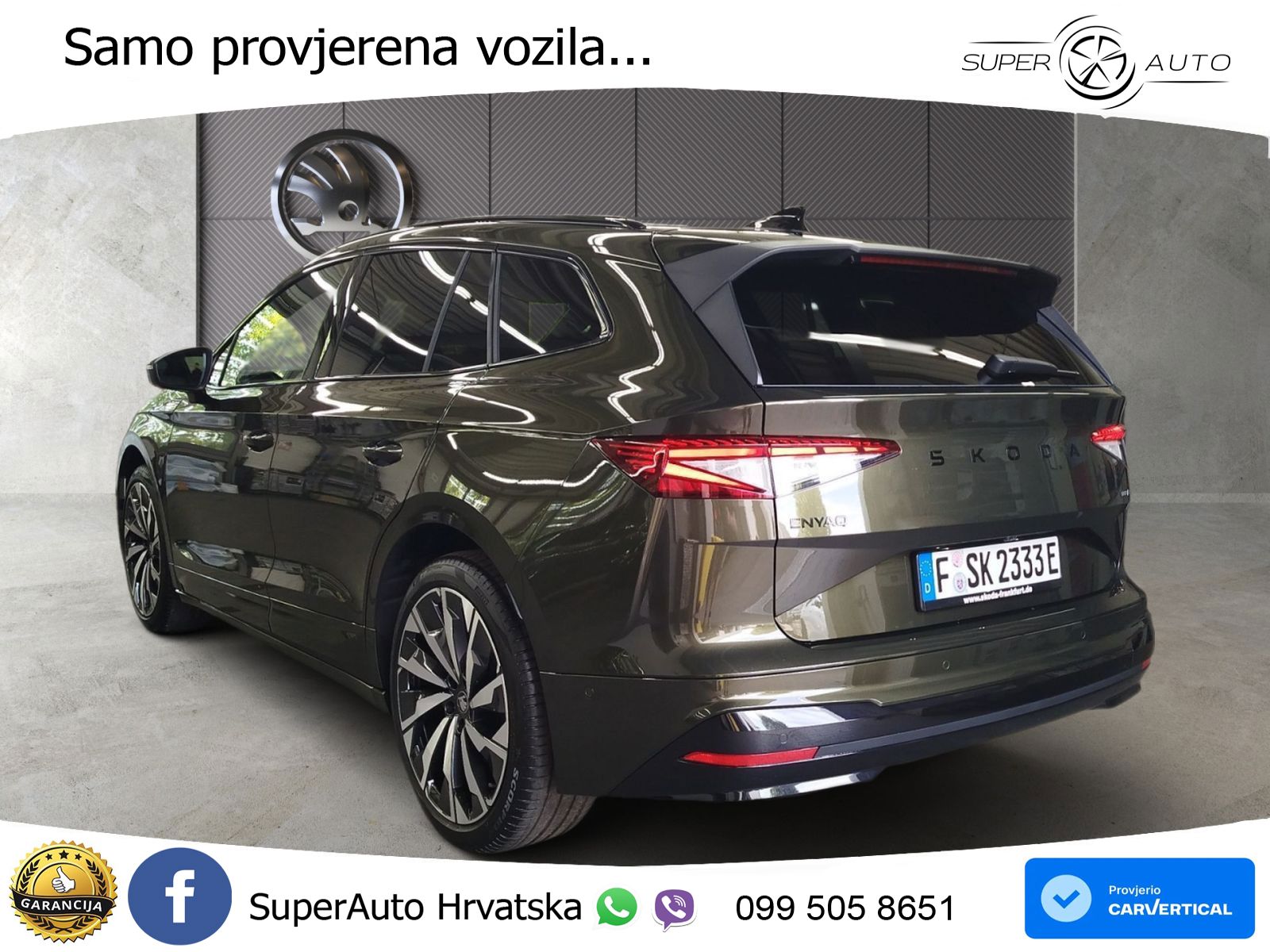 Škoda Enyaq 85 82 kWh (286 KS) SportLine LED+GR SJED+ACC