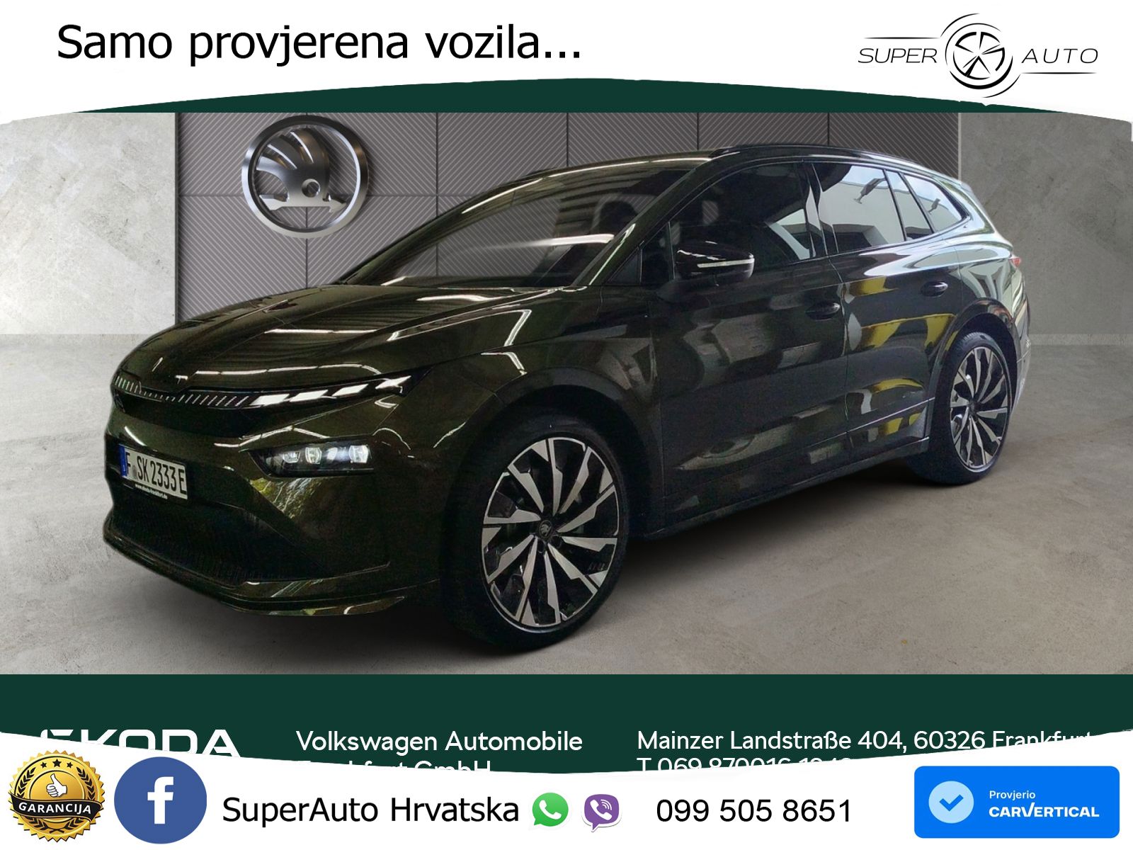 Škoda Enyaq 85 82 kWh (286 KS) SportLine LED+GR SJED+ACC