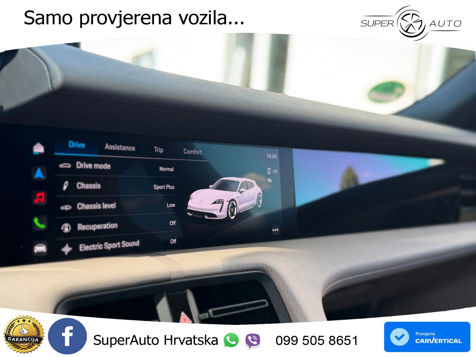 Porsche Taycan Sport Turismo 4S Performance Plus 93.4 kWh (571 KS)