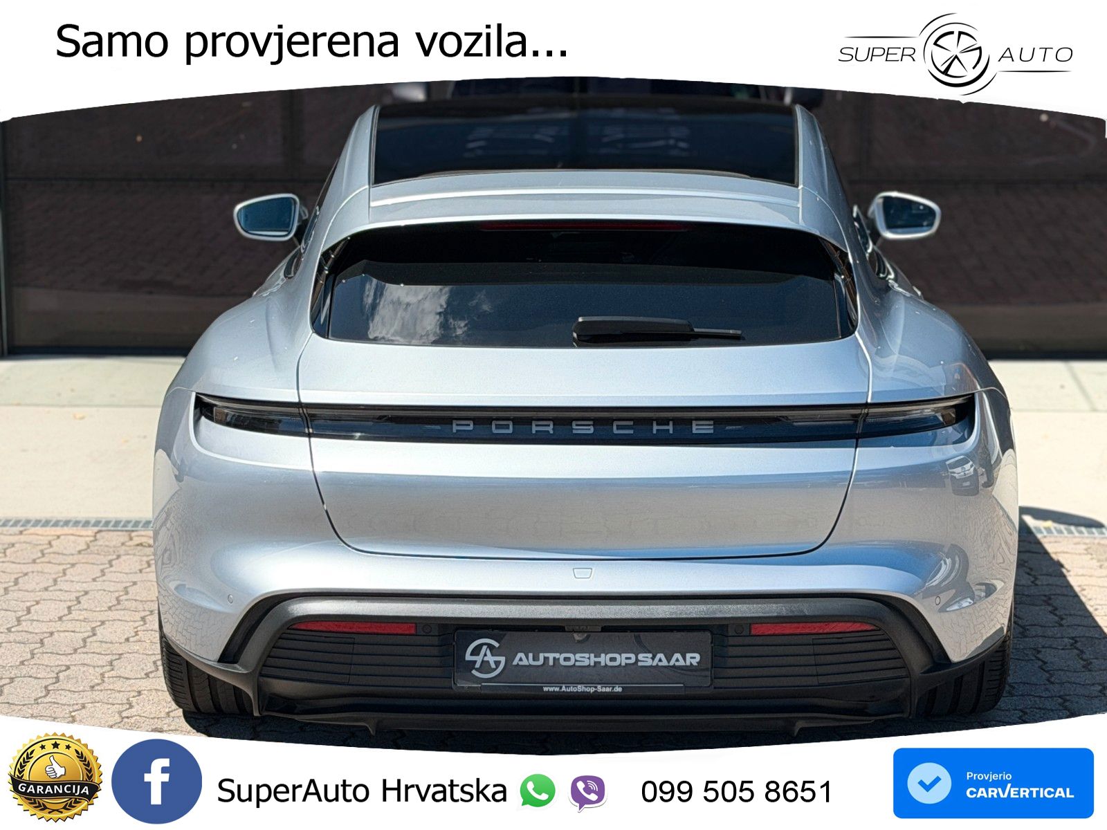 Porsche Taycan Sport Turismo 4S Performance Plus 93.4 kWh (571 KS)