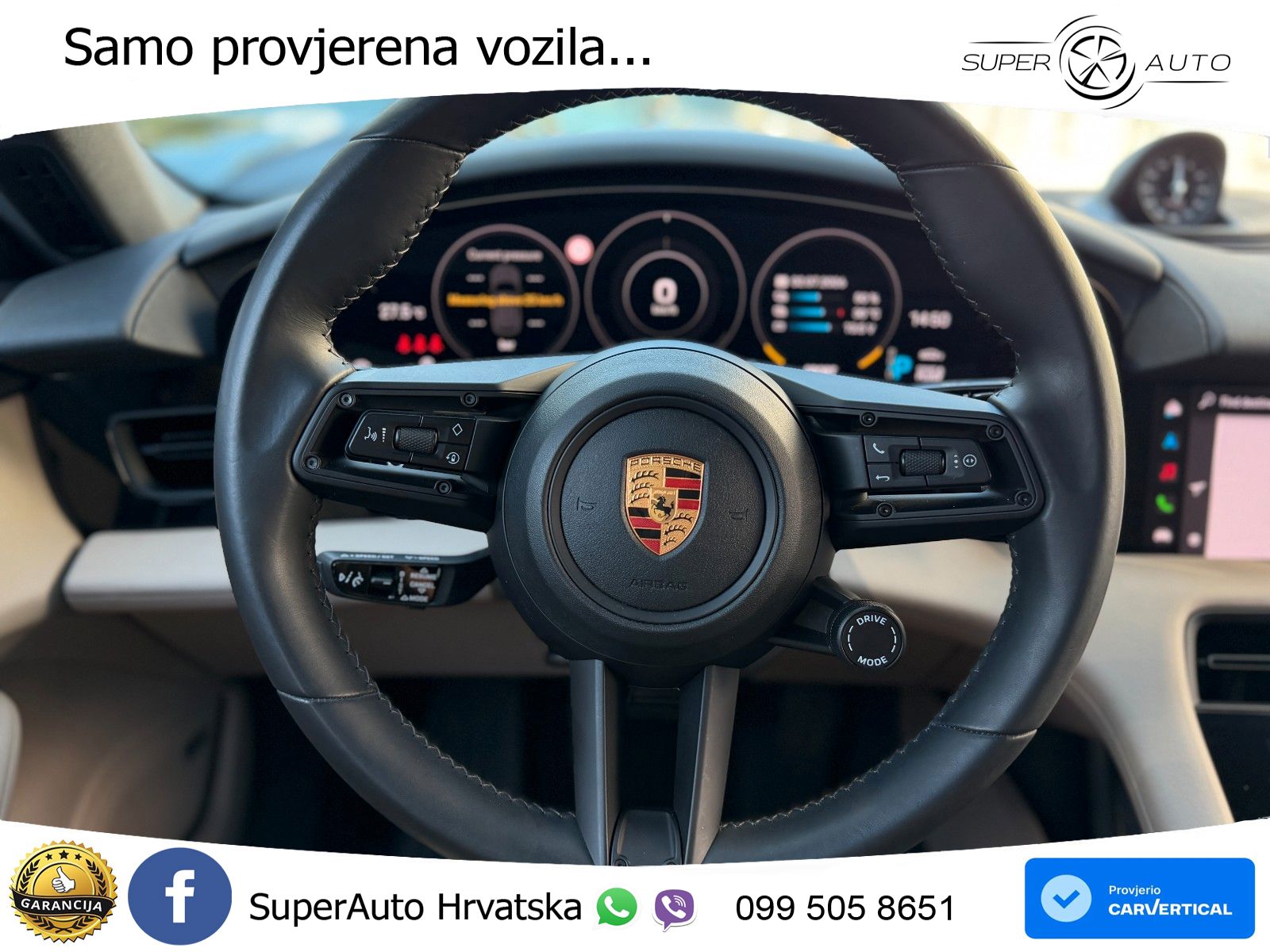 Porsche Taycan Sport Turismo 4S Performance Plus 93.4 kWh (571 KS)