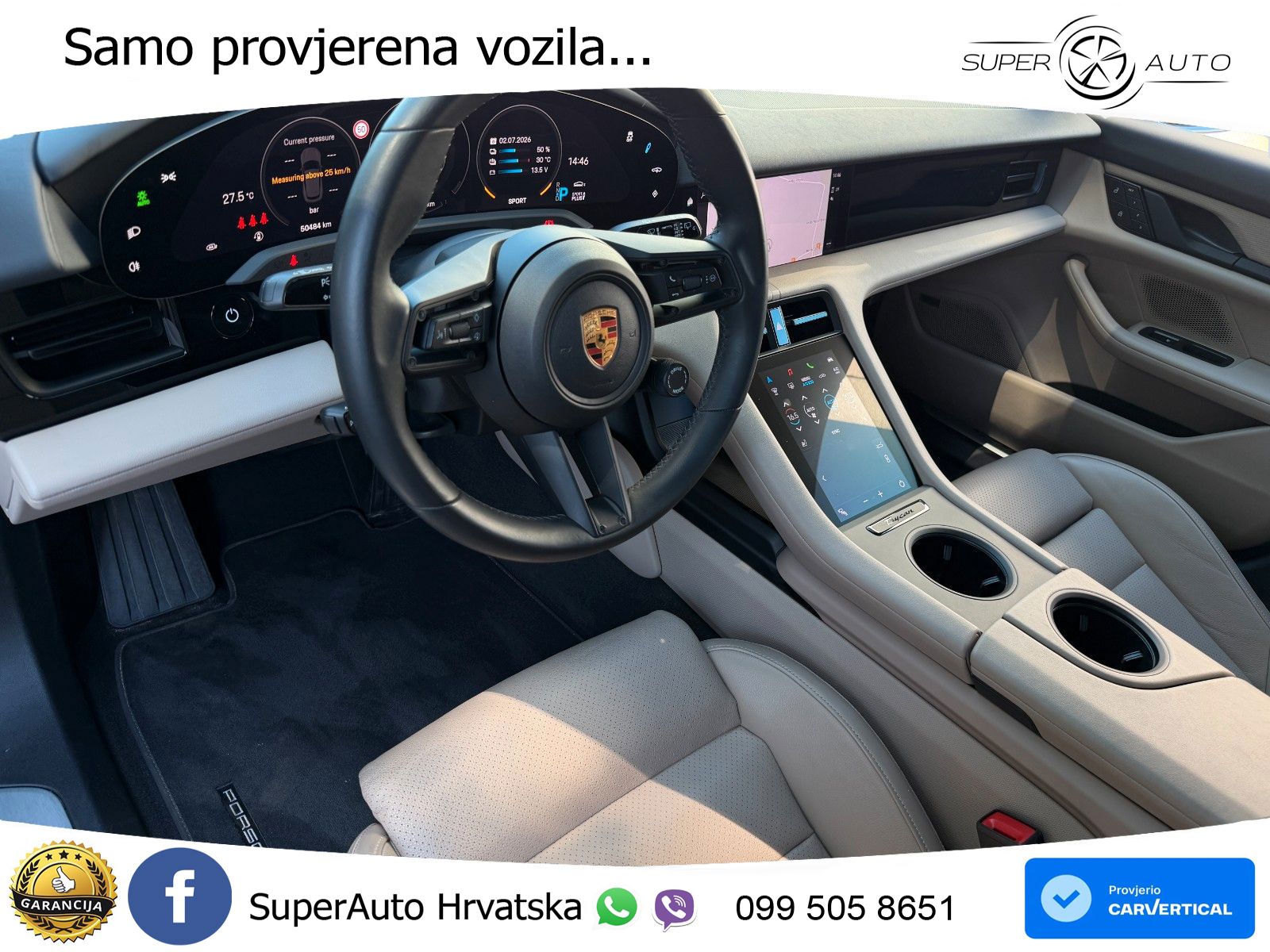 Porsche Taycan Sport Turismo 4S Performance Plus 93.4 kWh (571 KS)