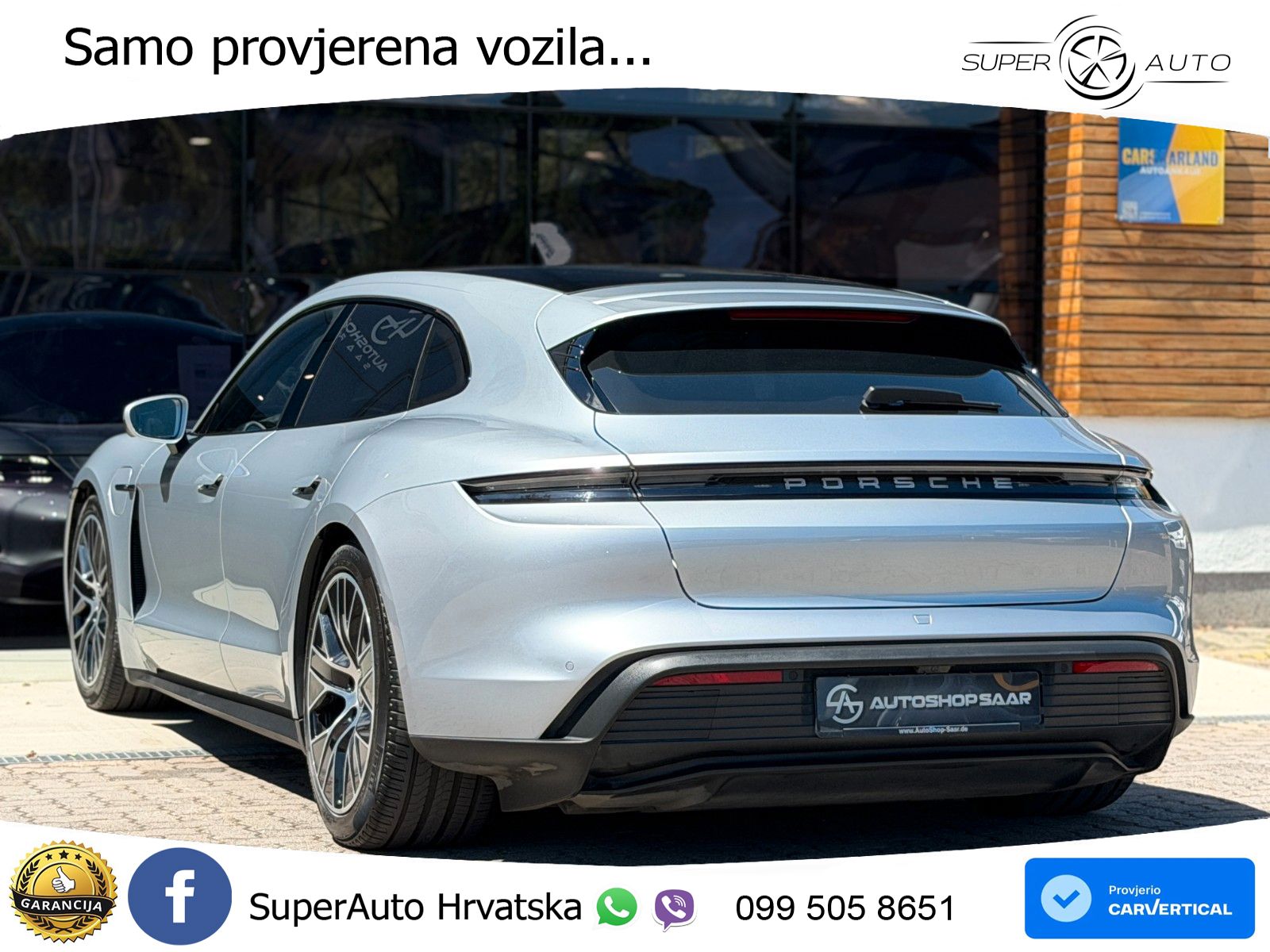 Porsche Taycan Sport Turismo 4S Performance Plus 93.4 kWh (571 KS)