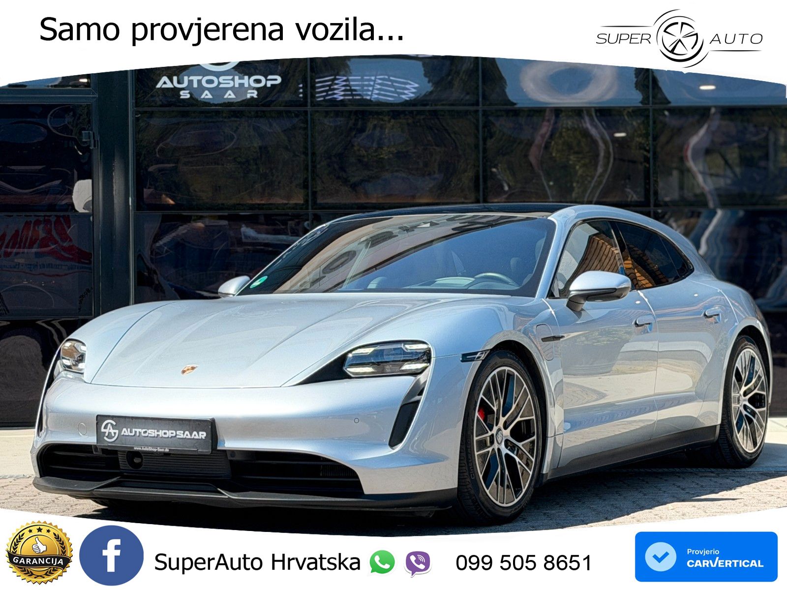Porsche Taycan Sport Turismo 4S Performance Plus 93.4 kWh (571 KS)