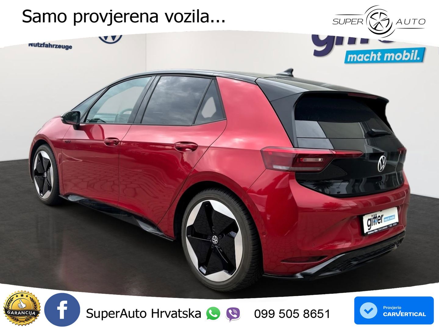Volkswagen ID.3 GTX 84 kWh (286 KS) LED+GR SJED+ACC