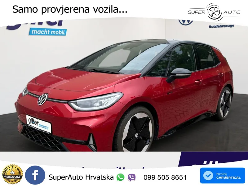 Volkswagen ID.3 GTX 84 kWh (286 KS) LED+GR SJED+ACC