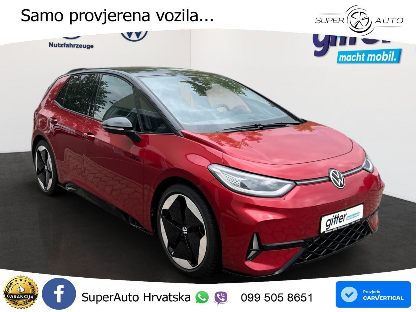 Volkswagen ID.3 GTX 84 kWh (286 KS) LED+GR SJED+ACC