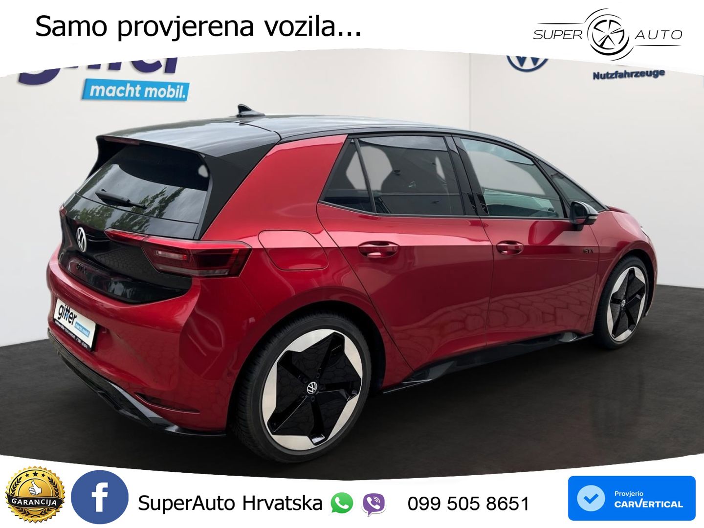 Volkswagen ID.3 GTX 84 kWh (286 KS) LED+GR SJED+ACC