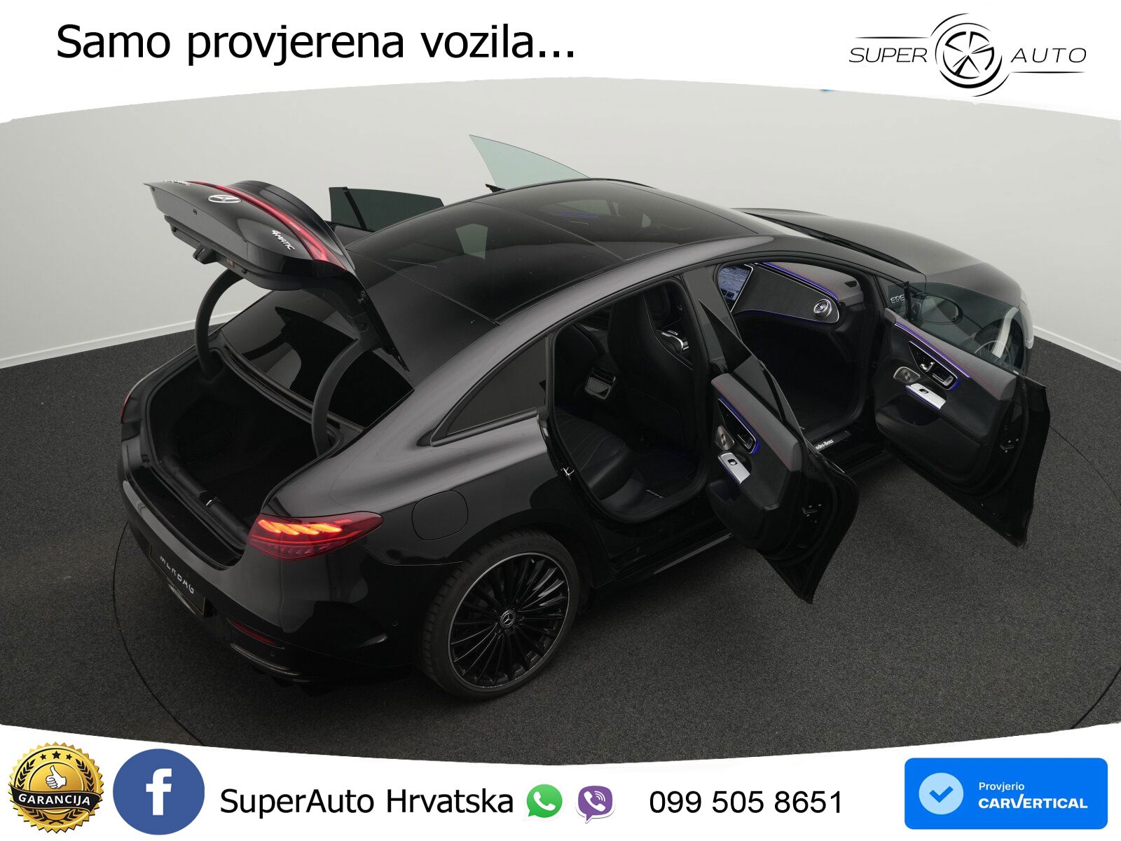 Mercedes EQE 500 100 kWh (408 KS) 4MATIC AMG ZRAČNI+ACC+GR SJED+KAM+PANO