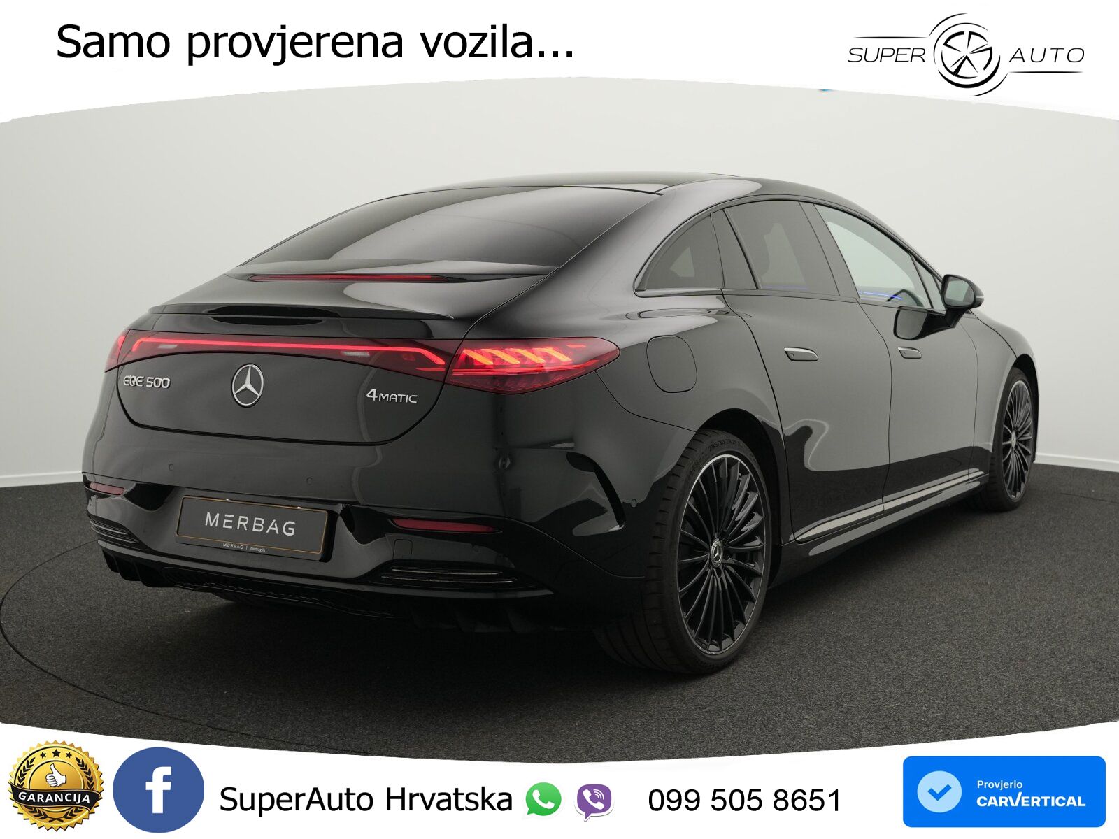Mercedes EQE 500 100 kWh (408 KS) 4MATIC AMG ZRAČNI+ACC+GR SJED+KAM+PANO