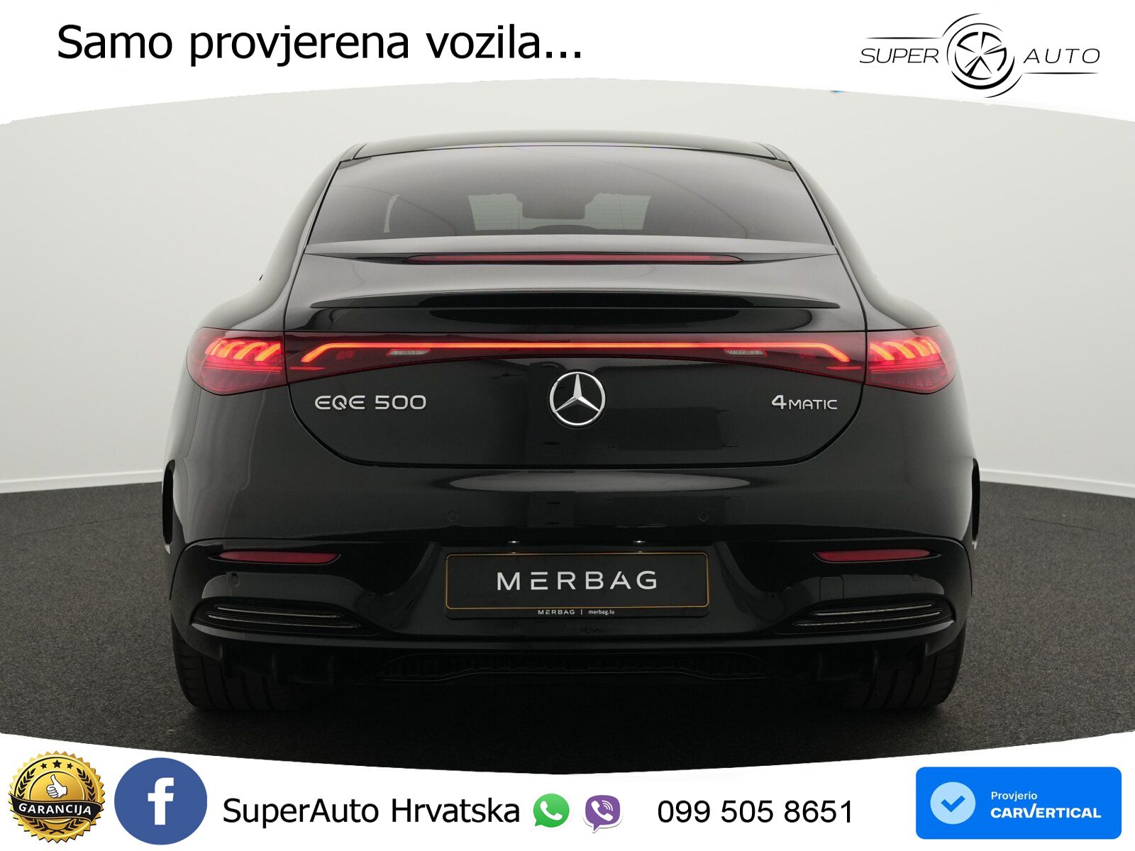 Mercedes EQE 500 100 kWh (408 KS) 4MATIC AMG ZRAČNI+ACC+GR SJED+KAM+PANO