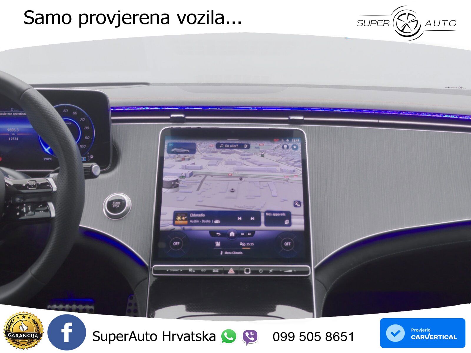 Mercedes EQE 500 100 kWh (408 KS) 4MATIC AMG ZRAČNI+ACC+GR SJED+KAM+PANO