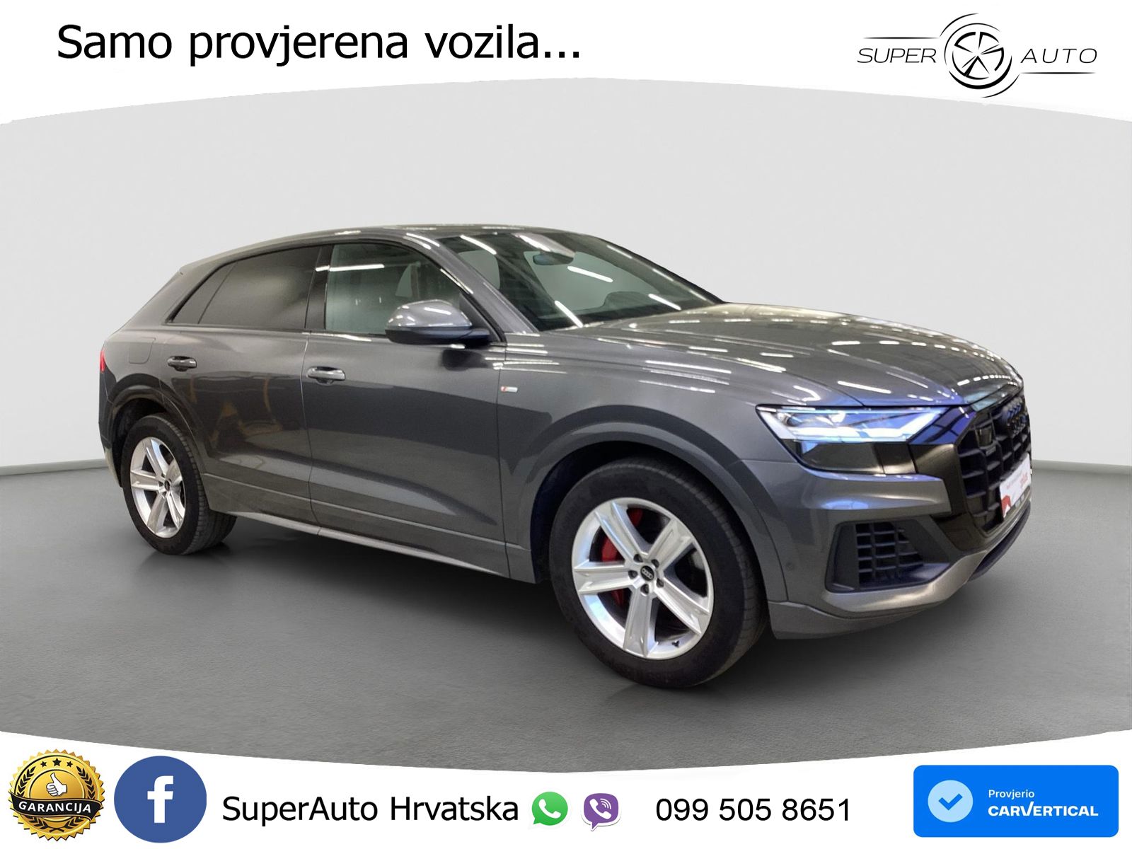 Audi Q8 55 TFSIe V6 (381 KS) quattro tiptronic S line LED+GR SJED+ACC