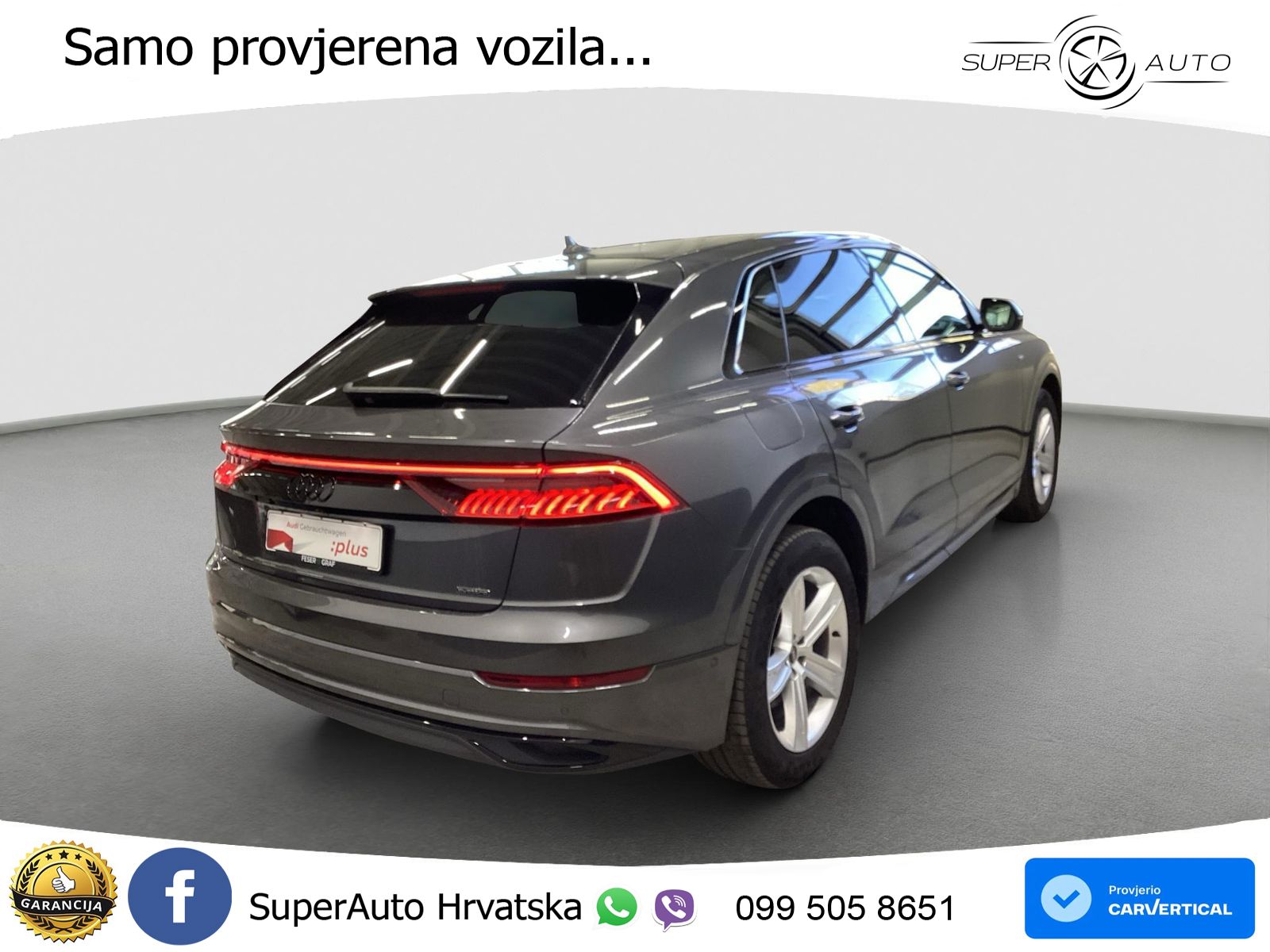 Audi Q8 55 TFSIe V6 (381 KS) quattro tiptronic S line LED+GR SJED+ACC