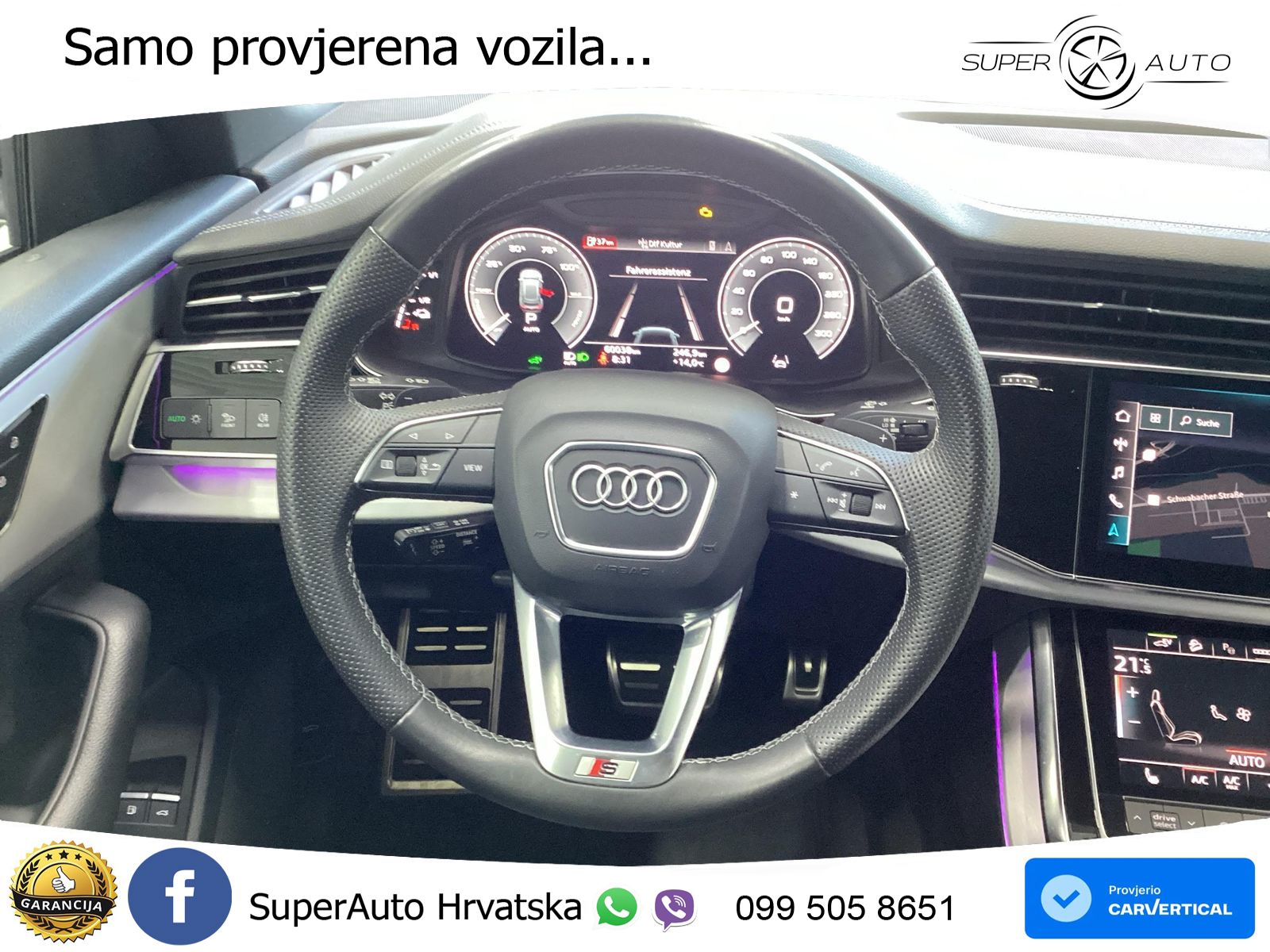 Audi Q8 55 TFSIe V6 (381 KS) quattro tiptronic S line LED+GR SJED+ACC