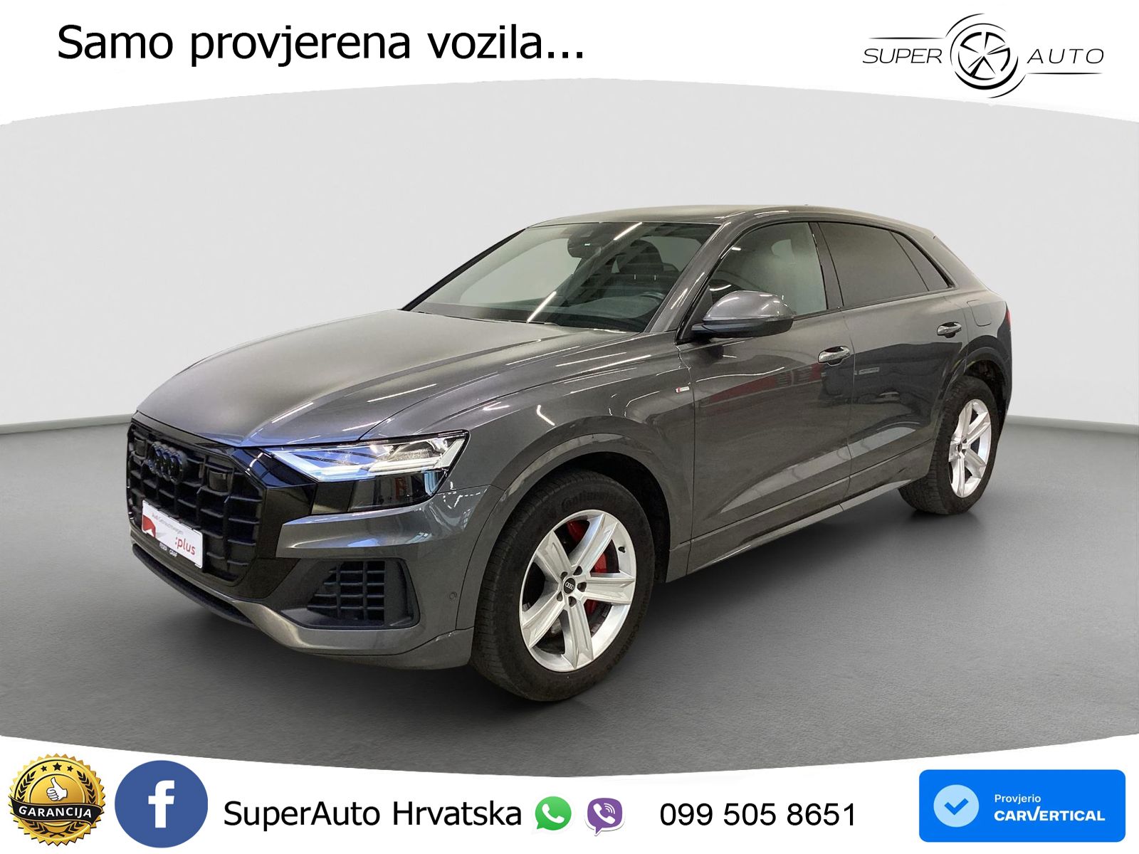 Audi Q8 55 TFSIe V6 (381 KS) quattro tiptronic S line LED+GR SJED+ACC