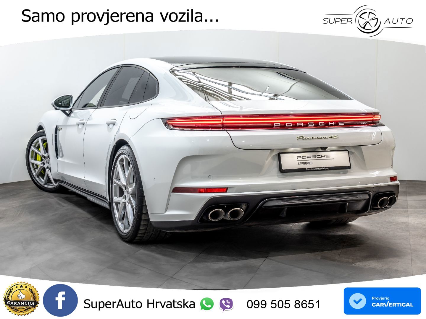Porsche Panamera 4S 2.9 V6 (544 KS) E-Hybrid PDK ACC+HEAD+4xGR SJED+360+PANO