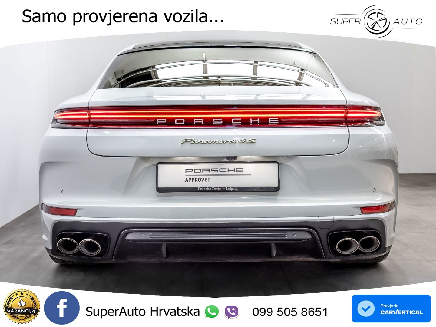 Porsche Panamera 4S 2.9 V6 (544 KS) E-Hybrid PDK ACC+HEAD+4xGR SJED+360+PANO