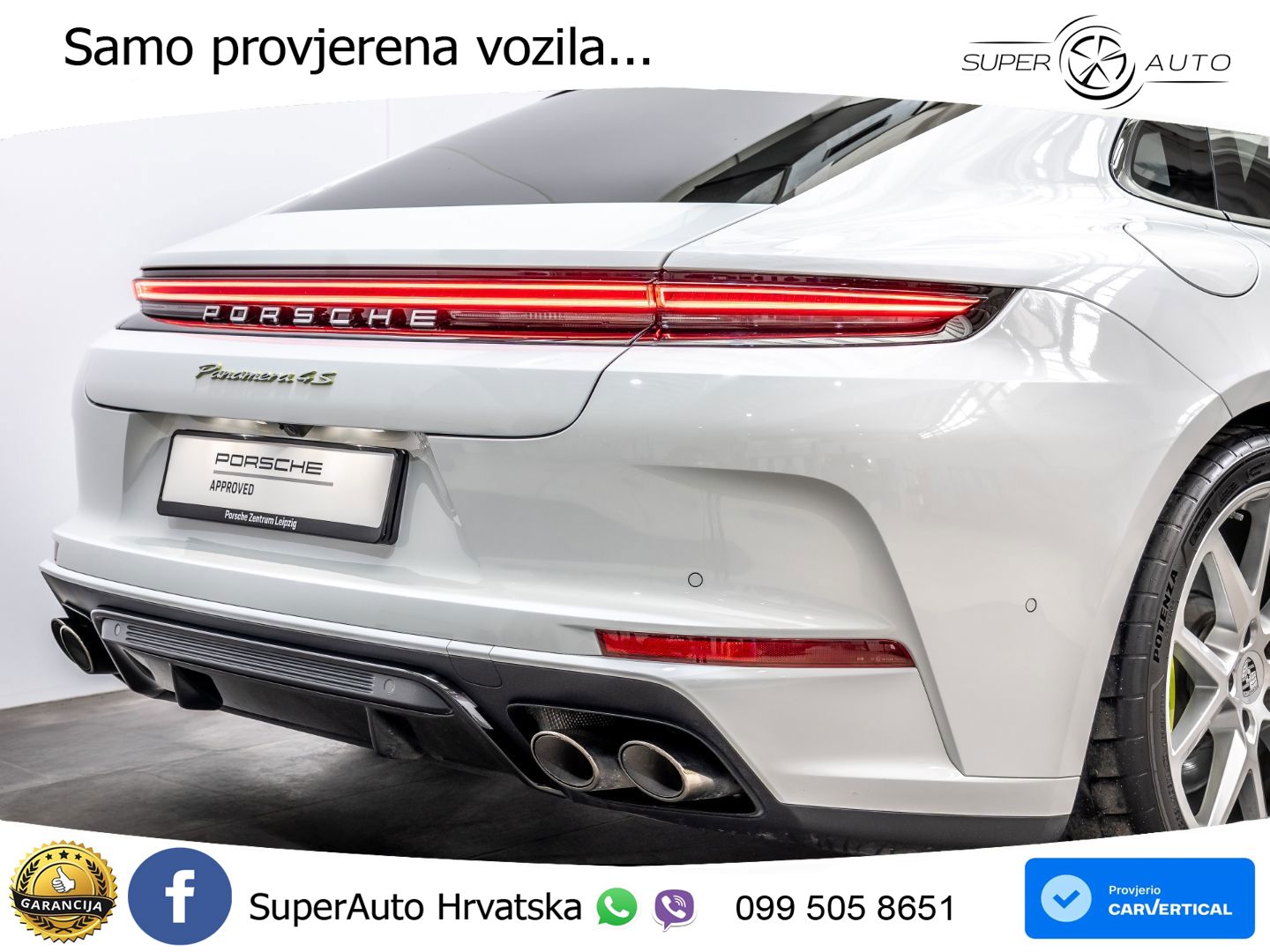 Porsche Panamera 4S 2.9 V6 (544 KS) E-Hybrid PDK ACC+HEAD+4xGR SJED+360+PANO