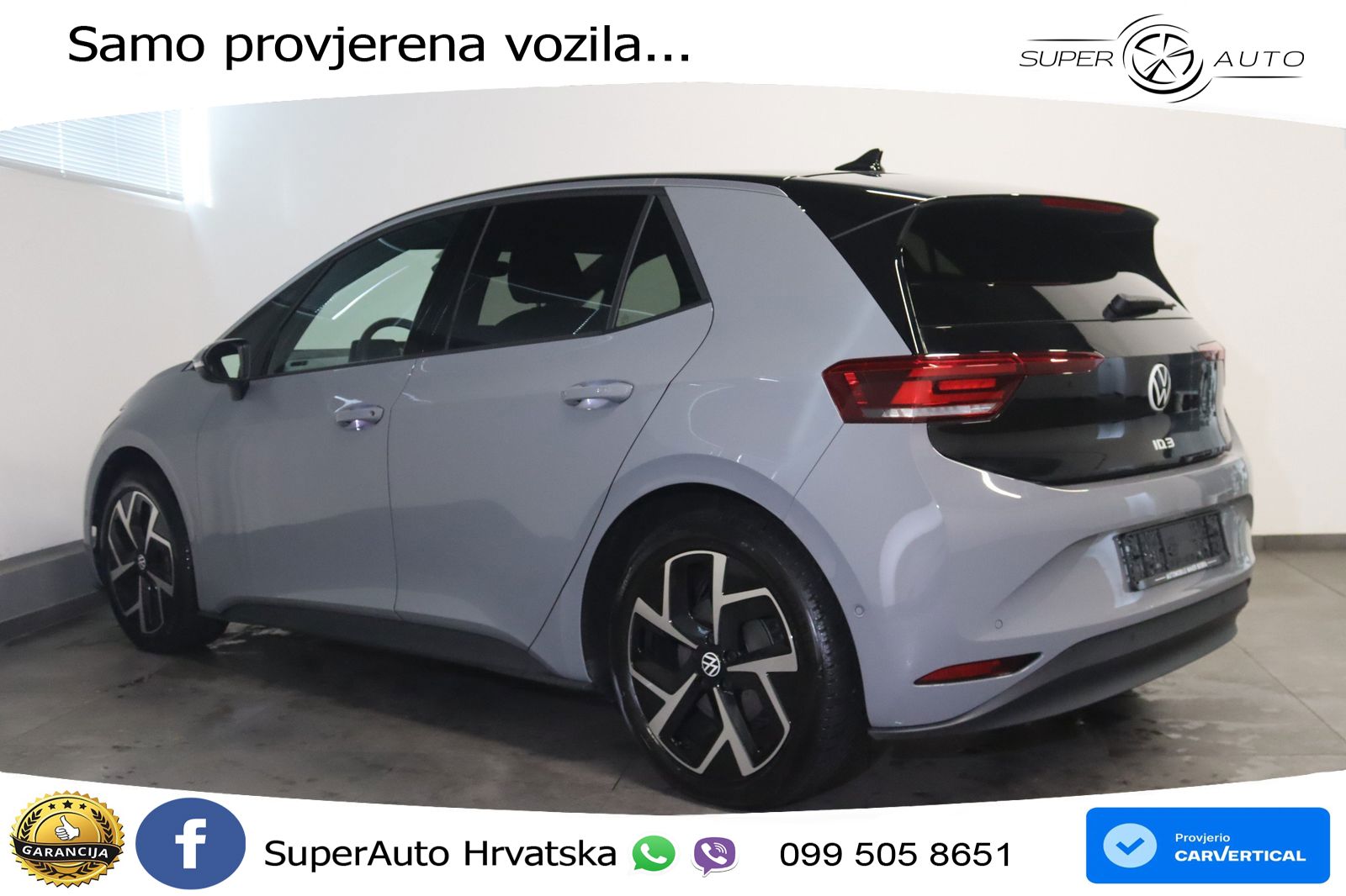 Volkswagen ID.3 Pro 62 kWh (204 KS) LED+GR SJED+ACC
