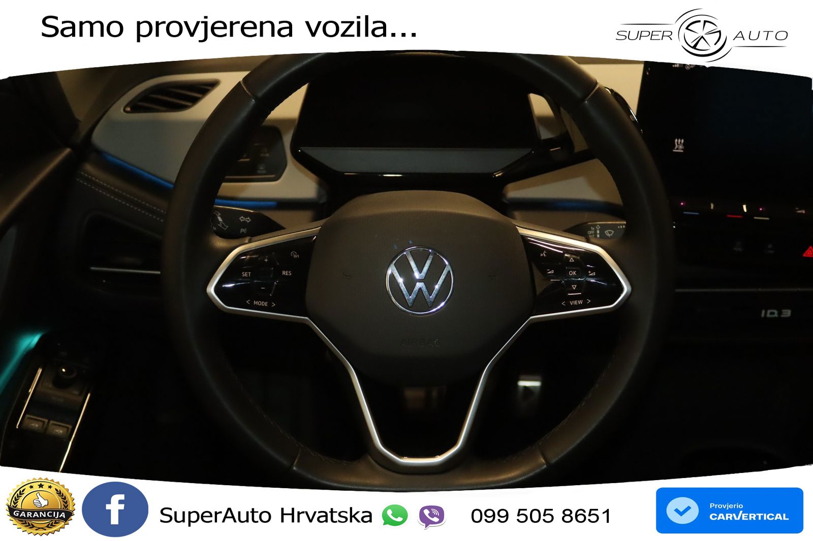 Volkswagen ID.3 Pro 62 kWh (204 KS) LED+GR SJED+ACC