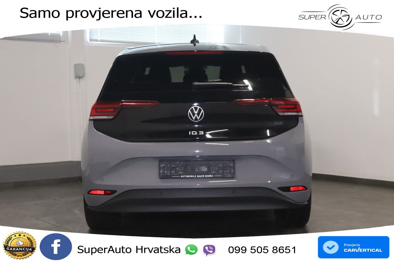 Volkswagen ID.3 Pro 62 kWh (204 KS) LED+GR SJED+ACC